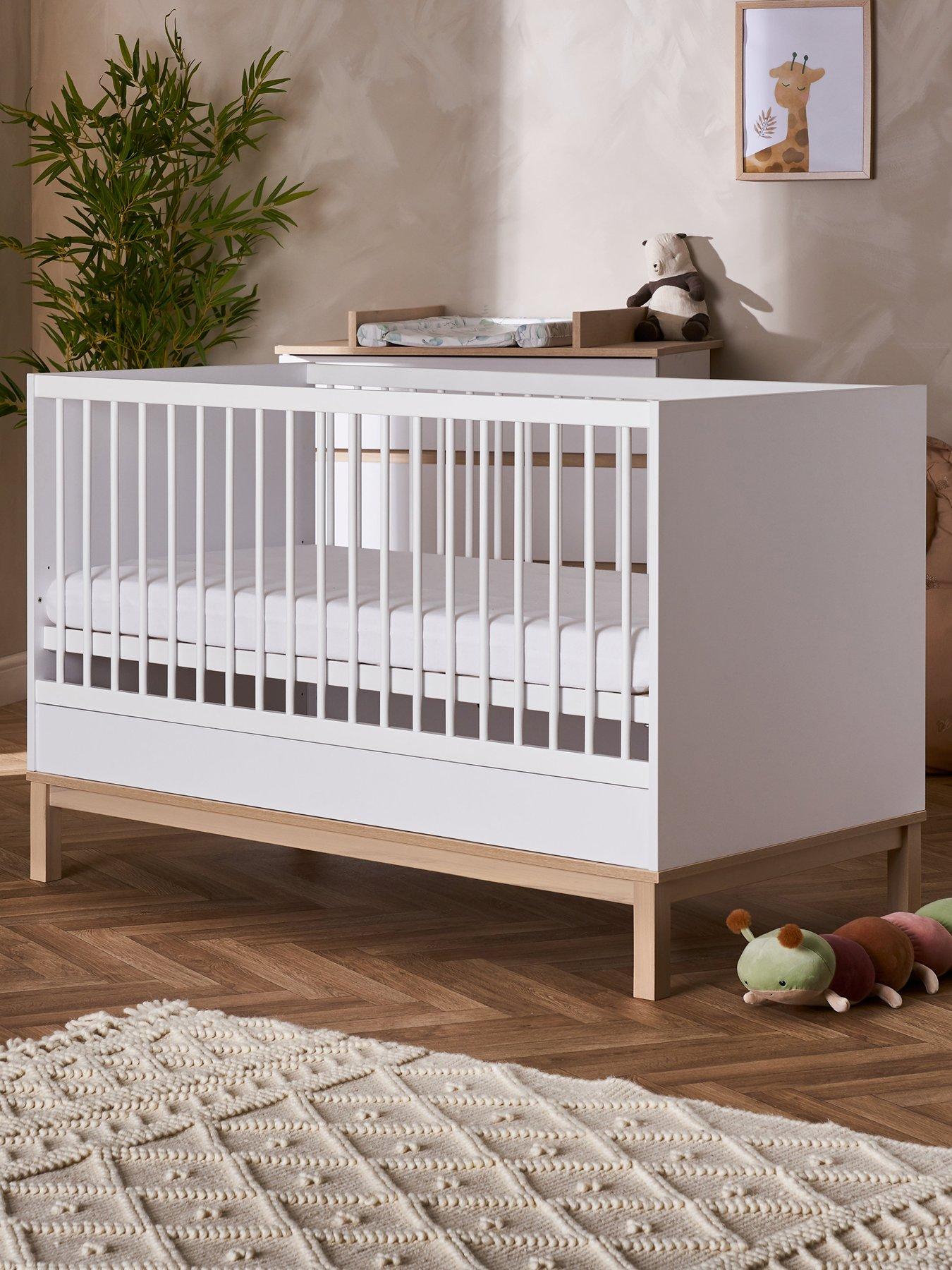 Product photograph of Obaby Astrid Cot Bed - White from very.co.uk