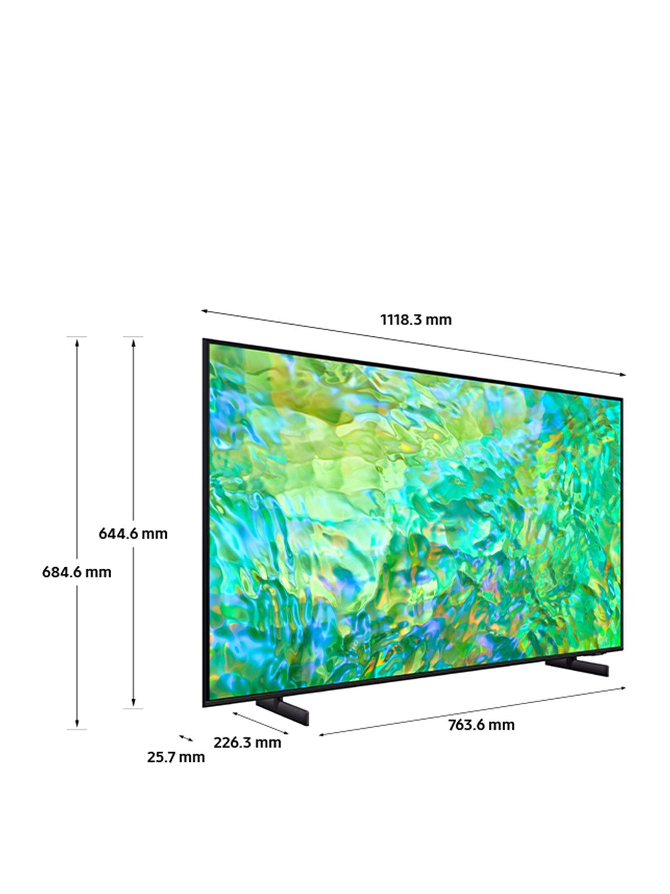 Samsung UE50CU7100 (2023) LED HDR 4K Ultra HD Smart TV, 50 inch with  TVPlus, Black