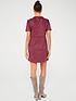  image of v-by-very-pu-mix-shift-dress-red