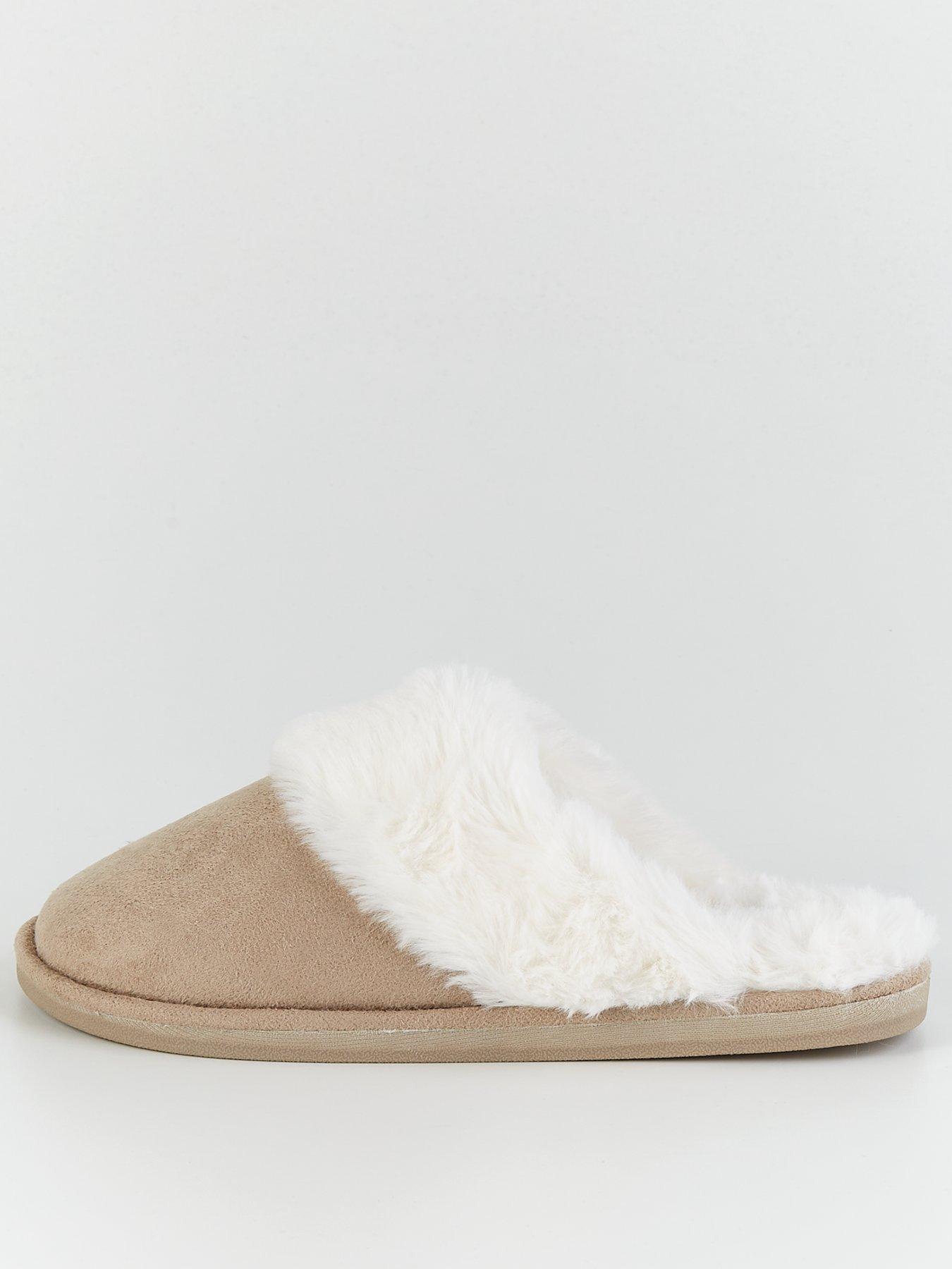 Closed Toe Mule Slipper Brown