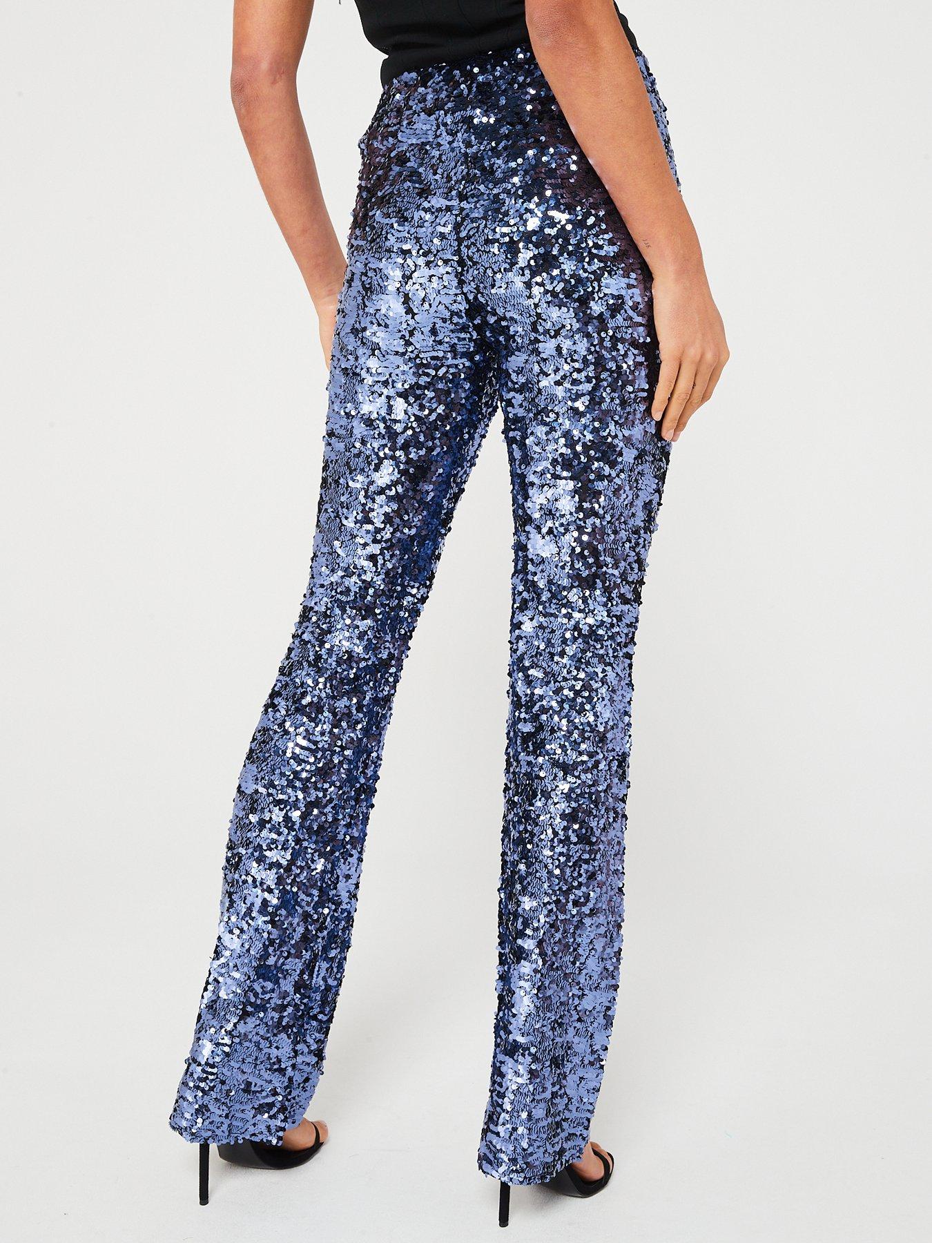 High Waisted Sequin Flares  Flattering fashion, High waisted, Flares