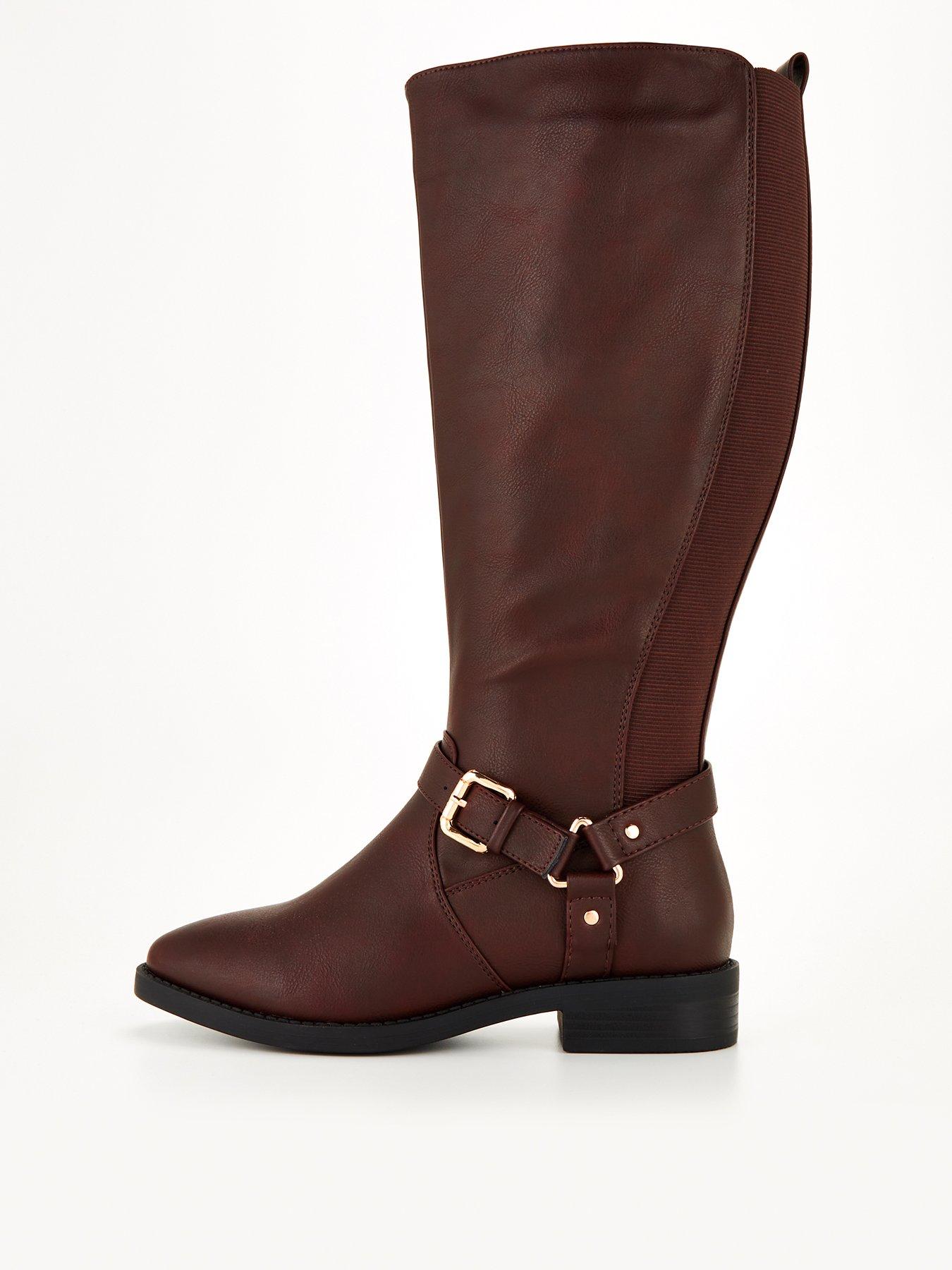 Extra wide calf store knee high boots