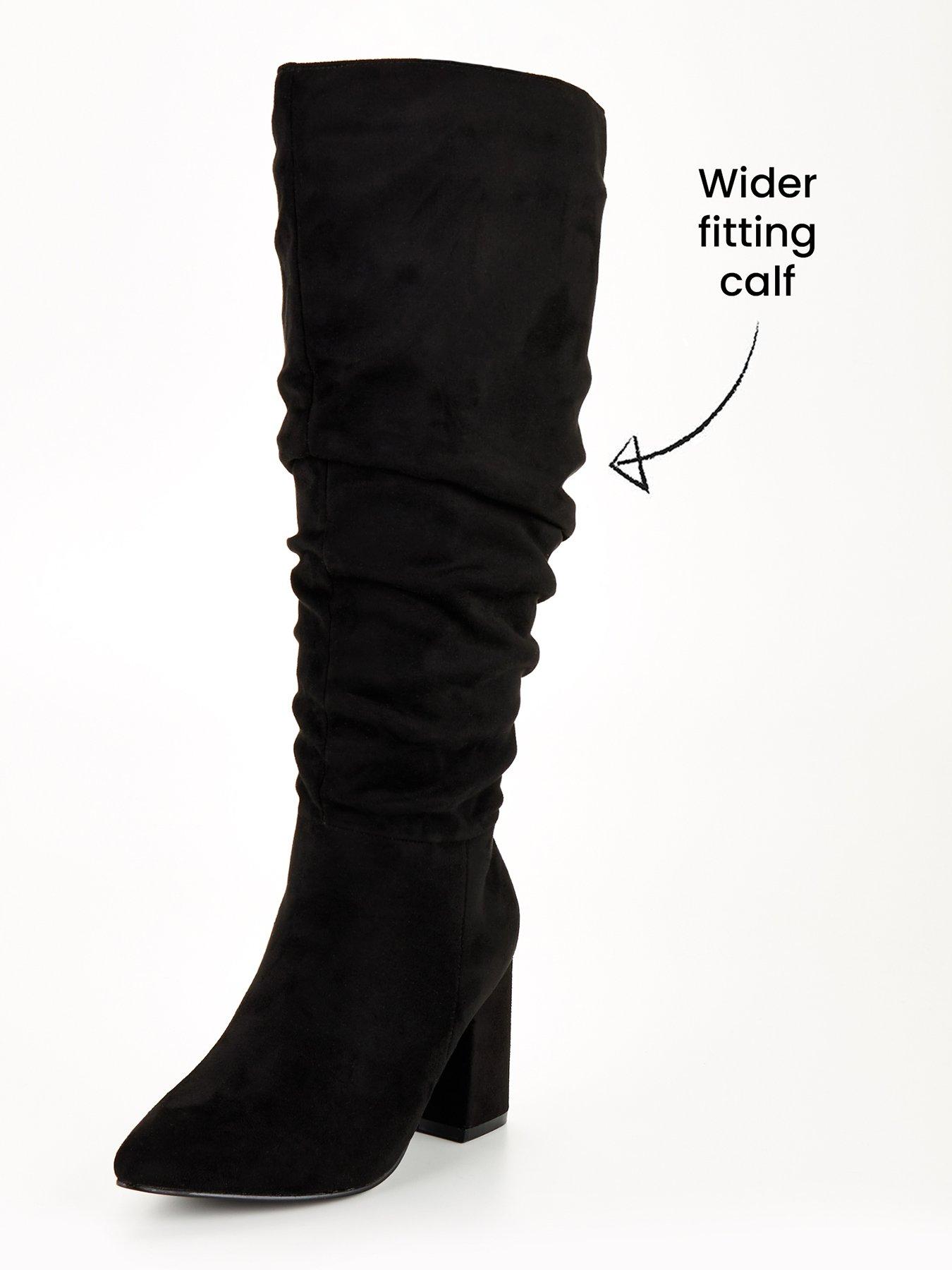 Fitted knee high clearance boots