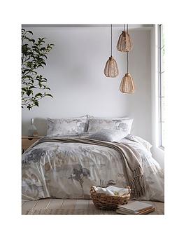 Product photograph of Appletree Loft Edale Duvet Cover Set - Cream from very.co.uk