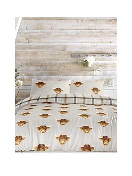Product photograph of Fusion Highland Cow Duvet Cover Set from very.co.uk