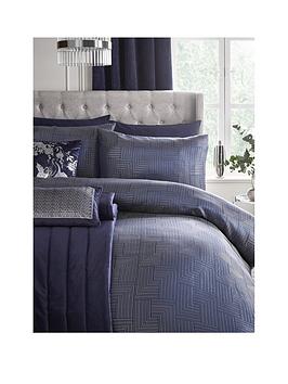 Product photograph of Laurence Llewelyn-bowen Palladio Duvet Cover Set - Navy from very.co.uk