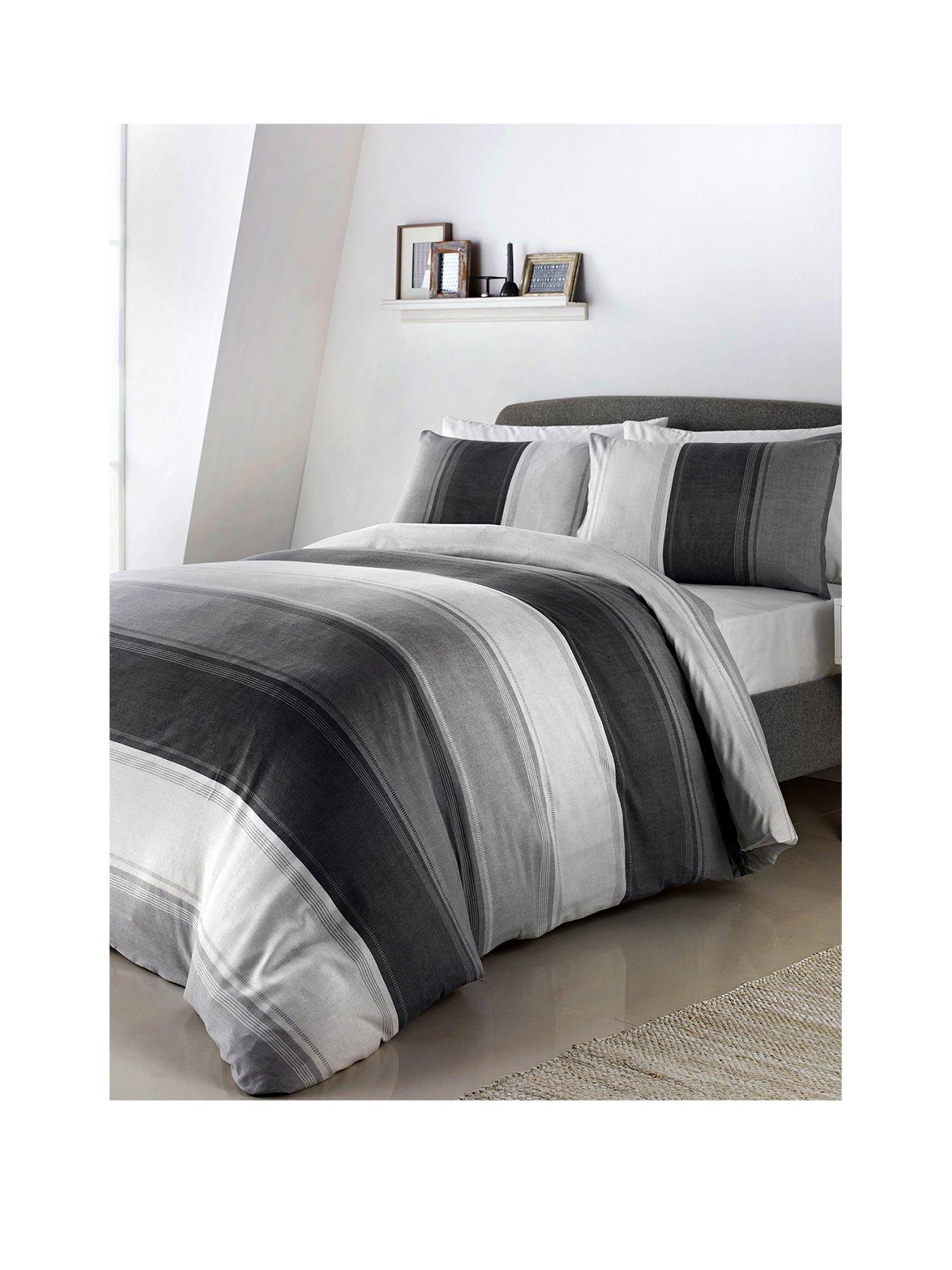 Fusion Betley Duvet Cover Set - Grey