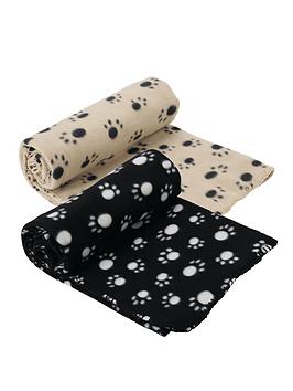 Product photograph of Bunty Fleece Pet Blanket X2 Pack from very.co.uk