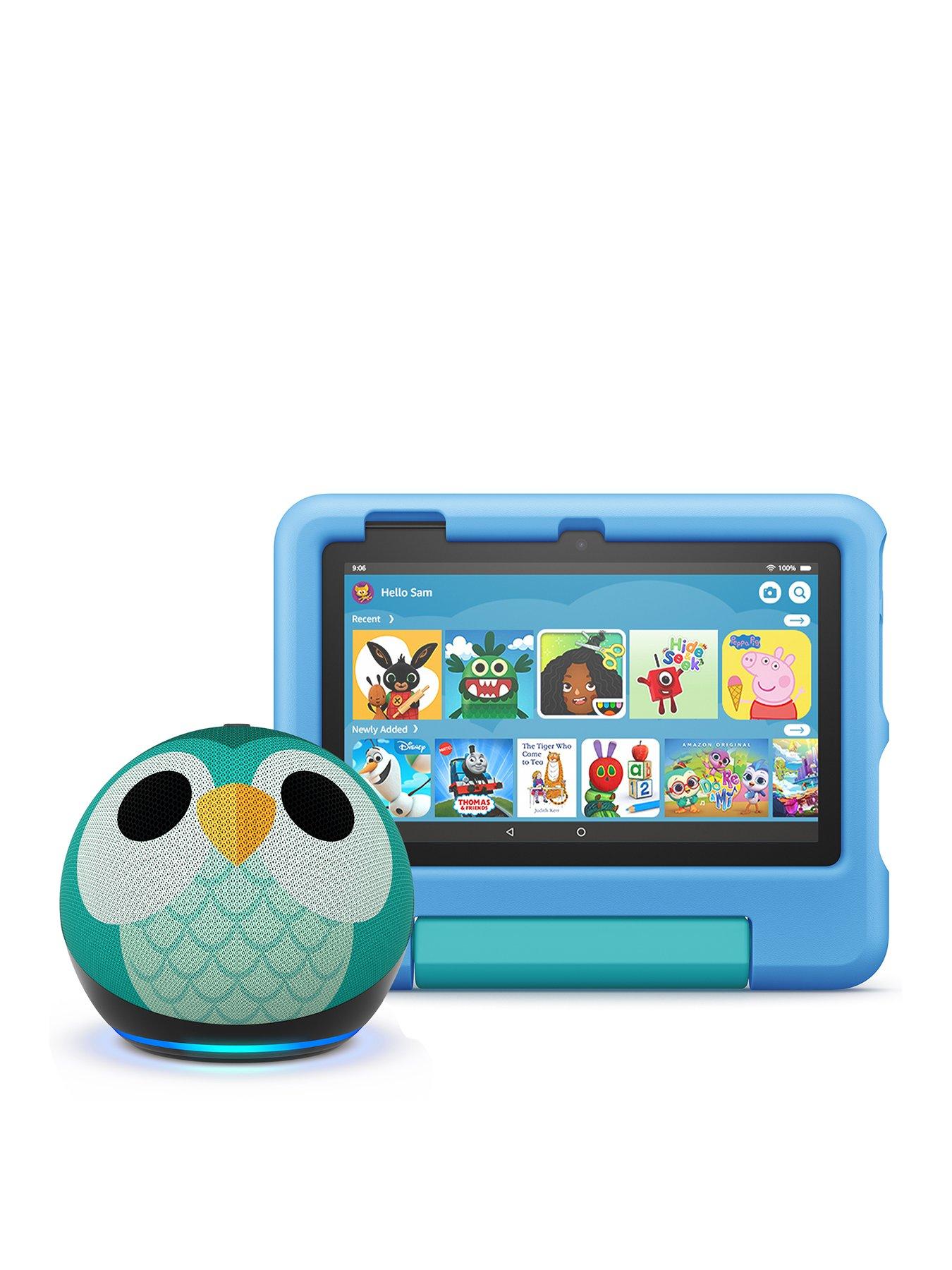 Fire 7 Kids Blue +  Echo Dot Kids Owl