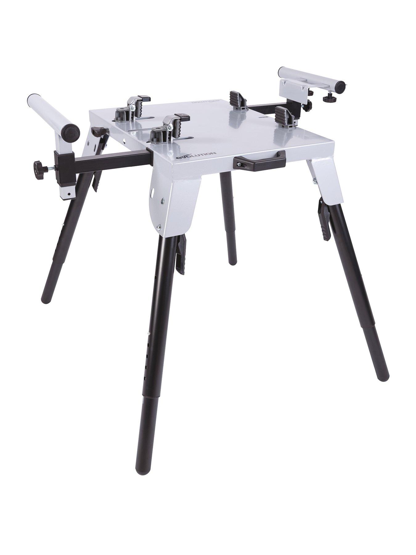 Product photograph of Evolution Universal Chop Saw Stand With Extension Arms from very.co.uk