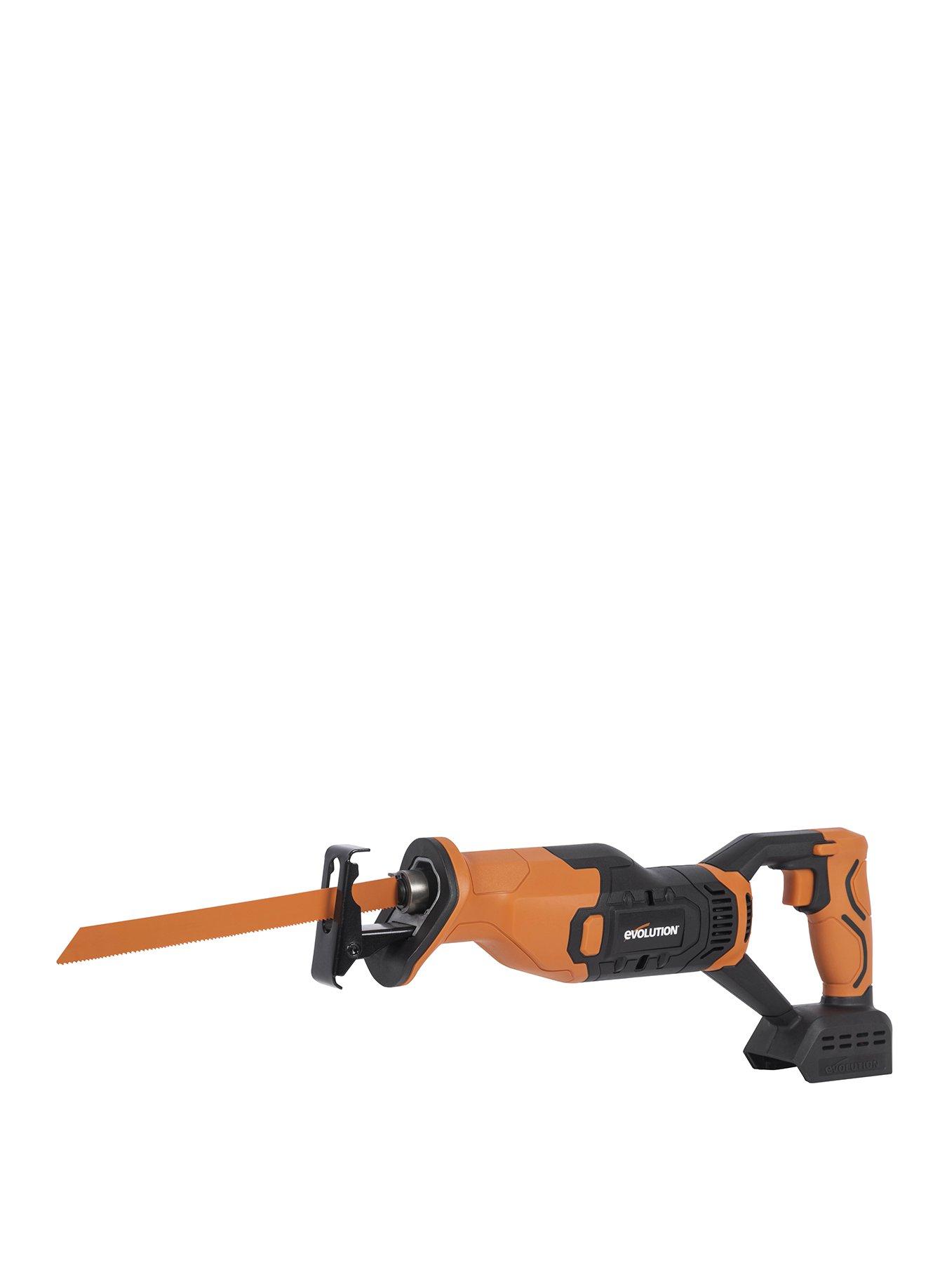 Product photograph of Evolution R150rcp-li 18v Li-ion Ext Cordless Reciprocating Saw - Tool Only from very.co.uk