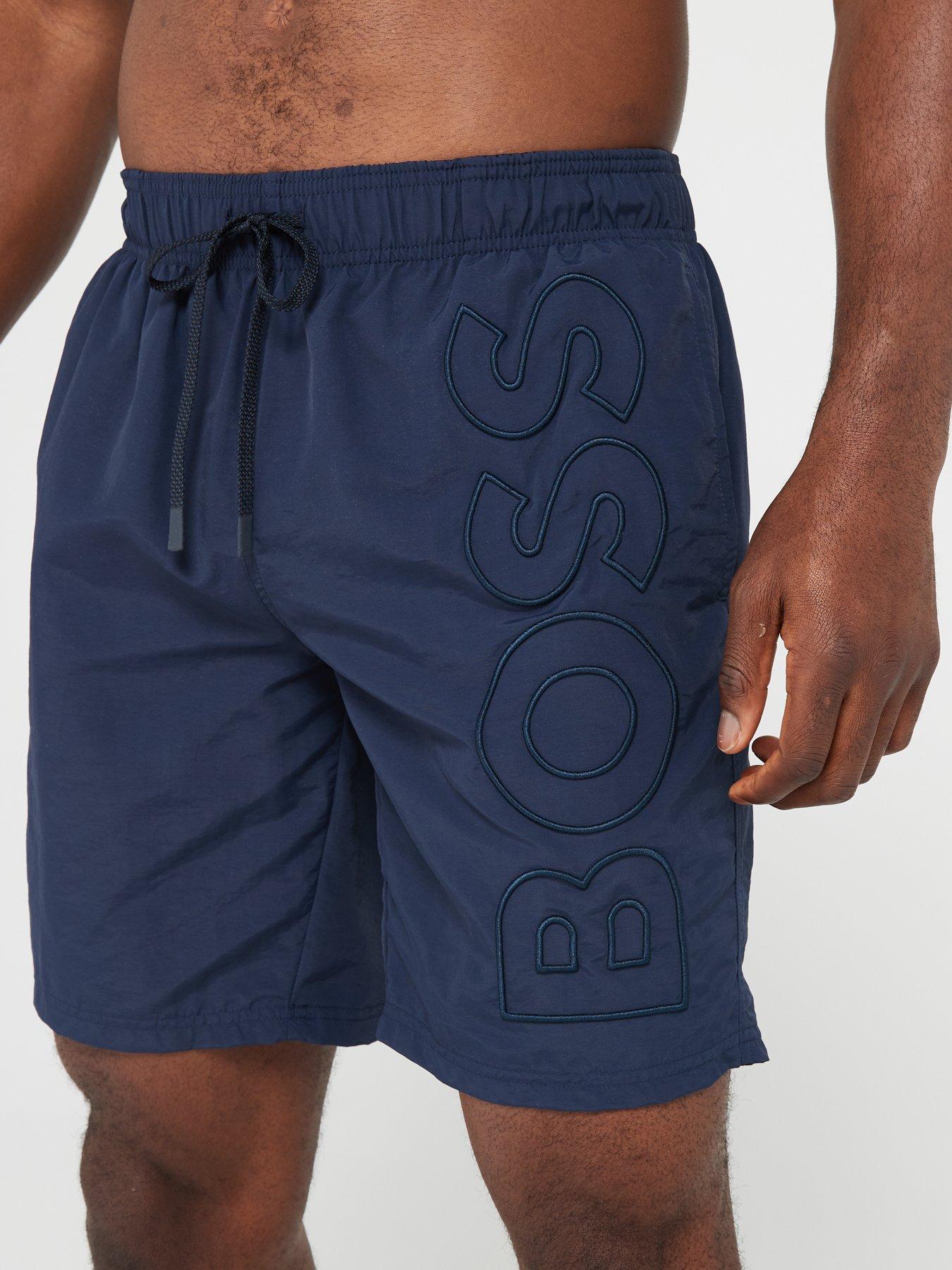 BOSS Whale Swim Shorts - Navy | Very.co.uk