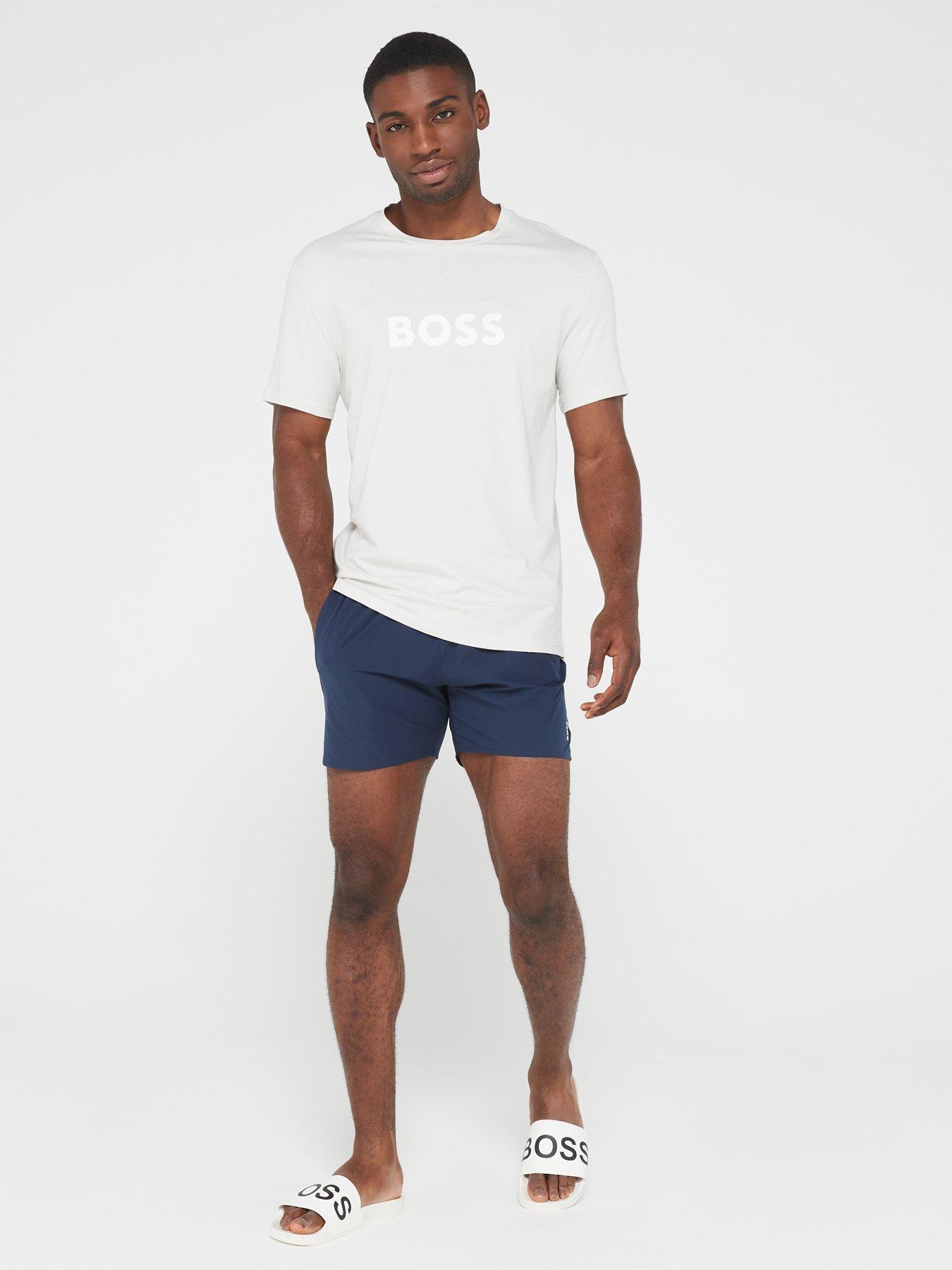 Image 3 of 5 of BOSS Iconic Swim Shorts - Navy