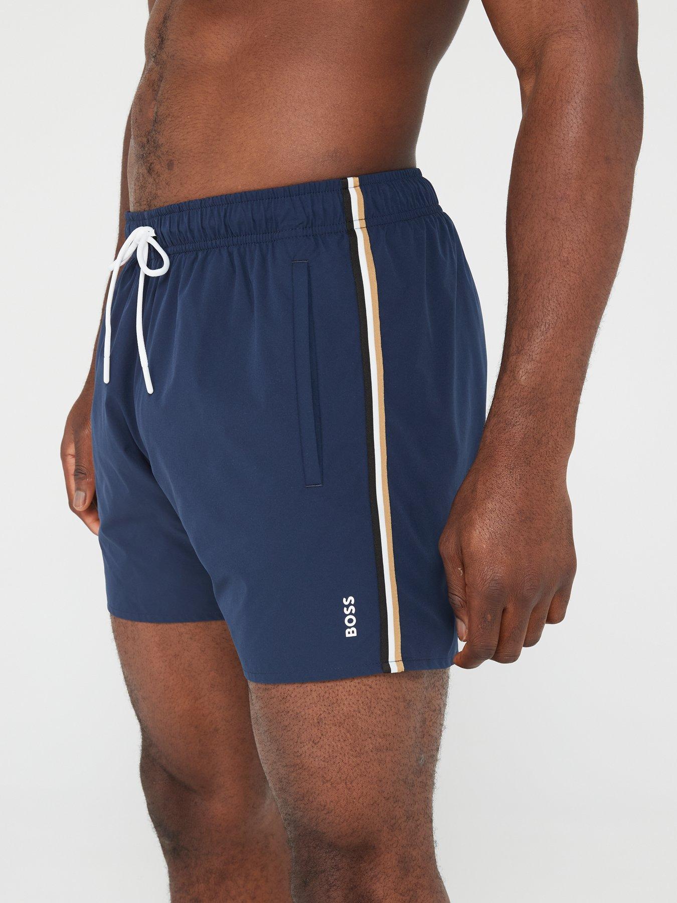 Image 4 of 5 of BOSS Iconic Swim Shorts - Navy