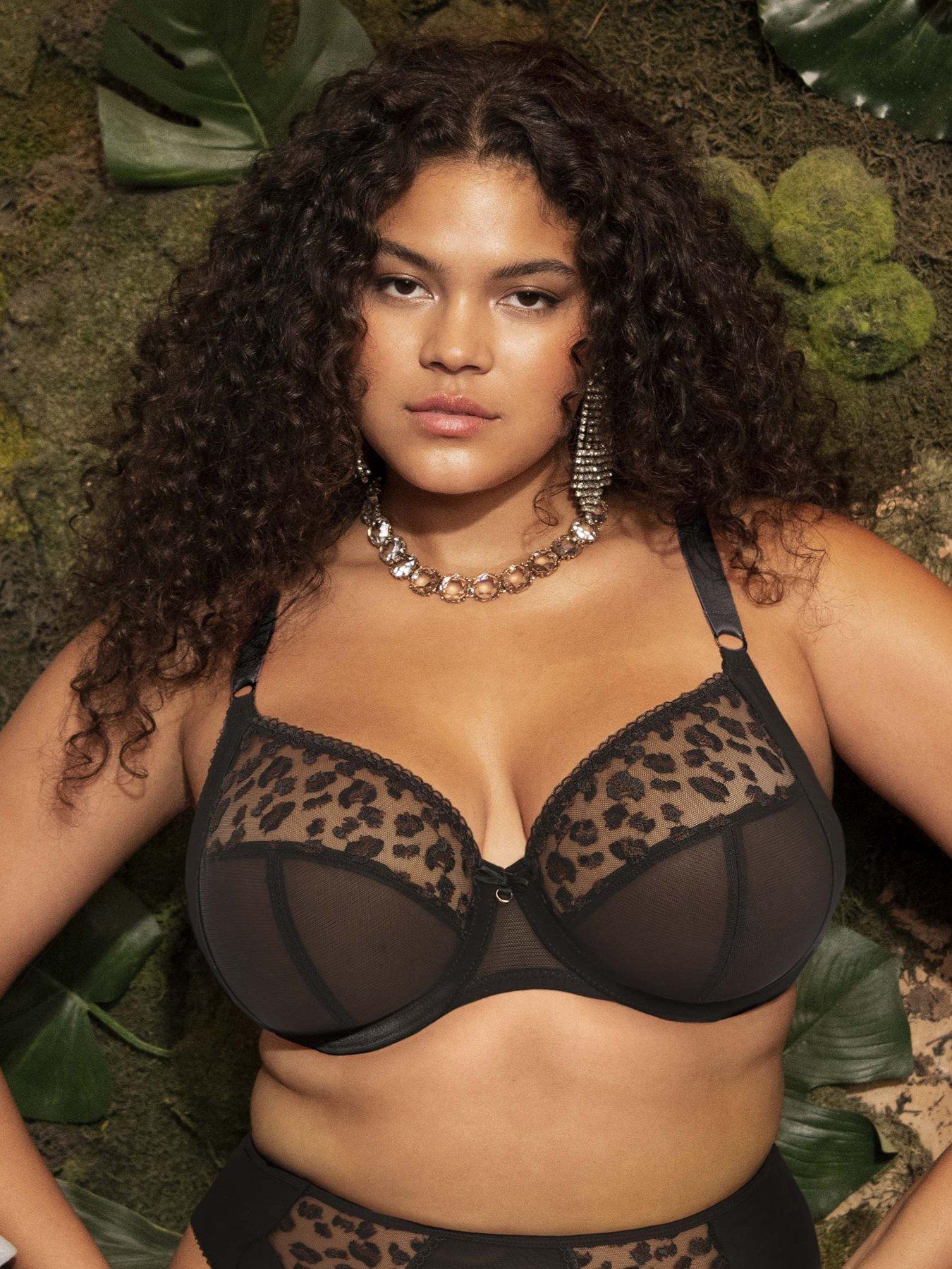 Elomi Namrah Underwired Bandless Plunge - Black