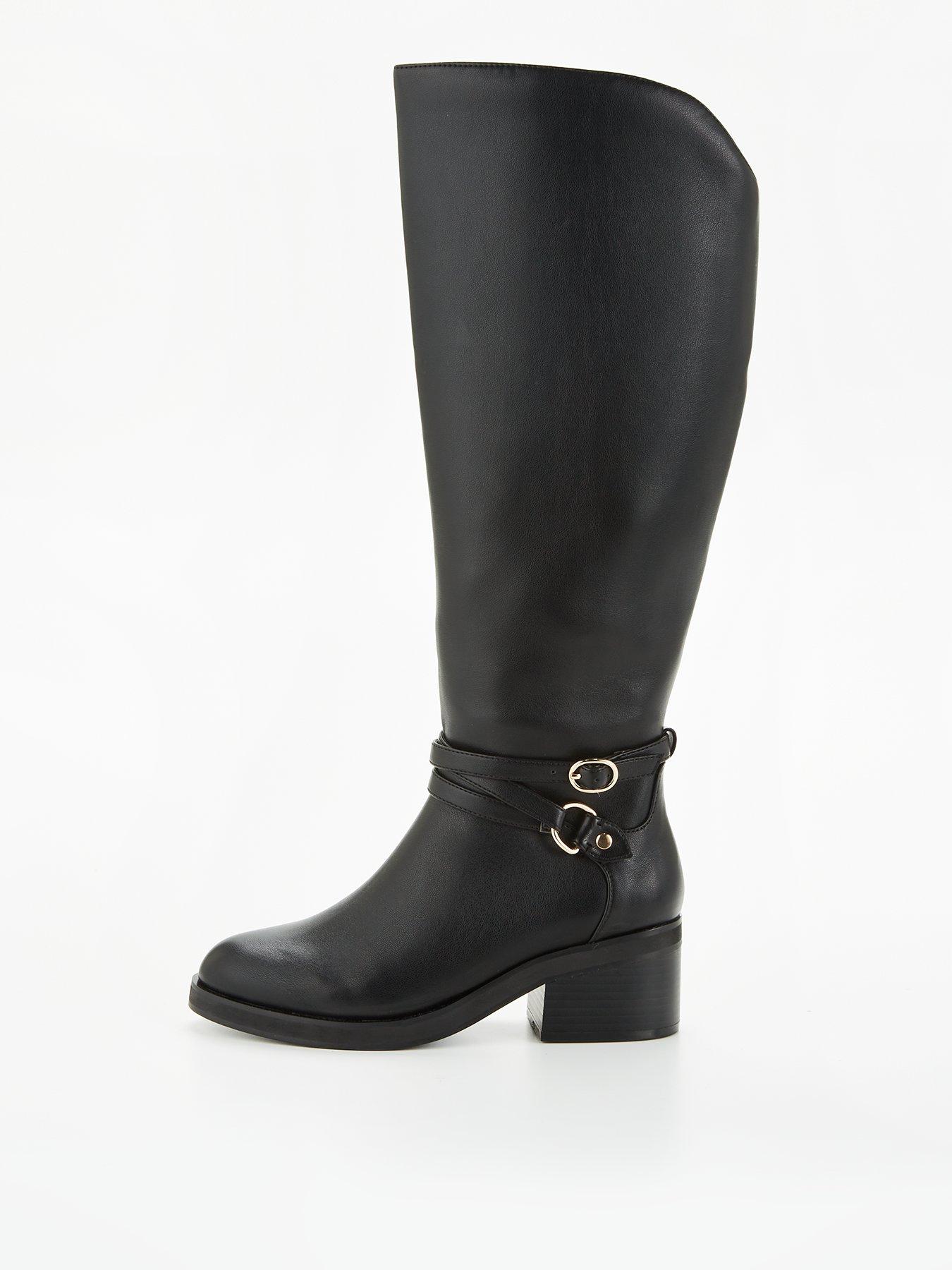 Owenford wide calf deals stretch back boots