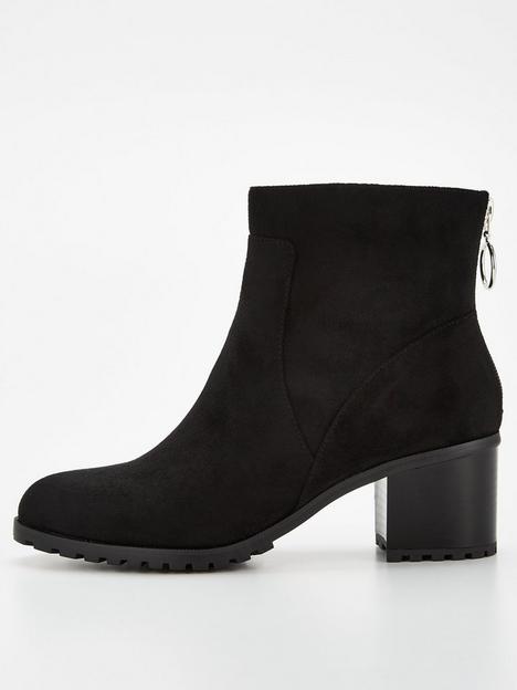 everyday-casual-block-heel-ankle-boot-with-back-zip-black