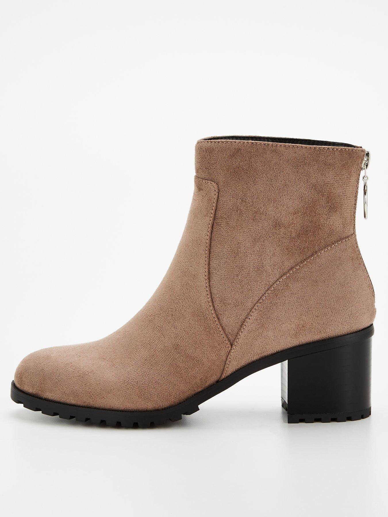 Ankle boots with hot sale back zip