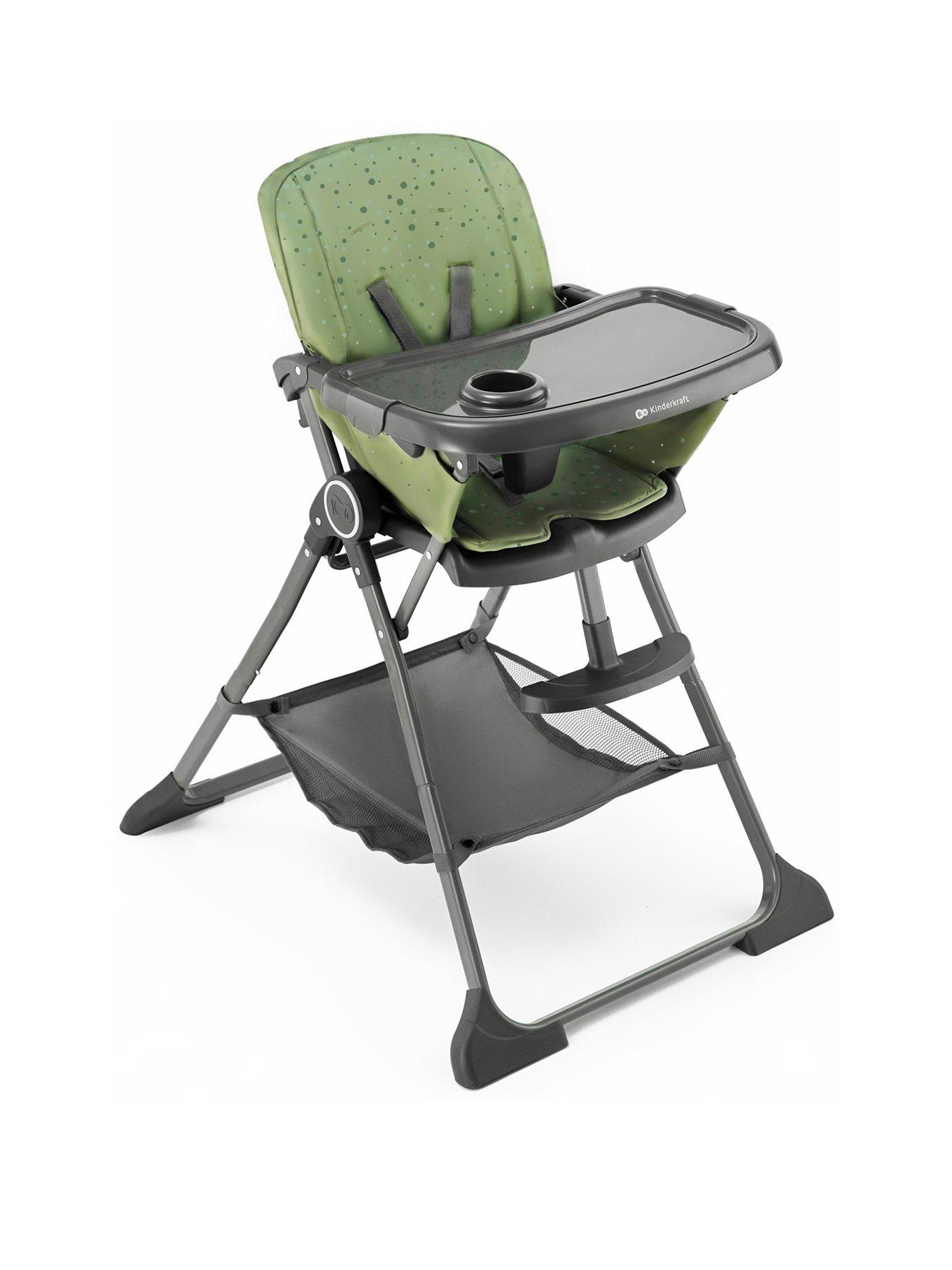 Product photograph of Kinderkraft Foldee Highchair - Green from very.co.uk