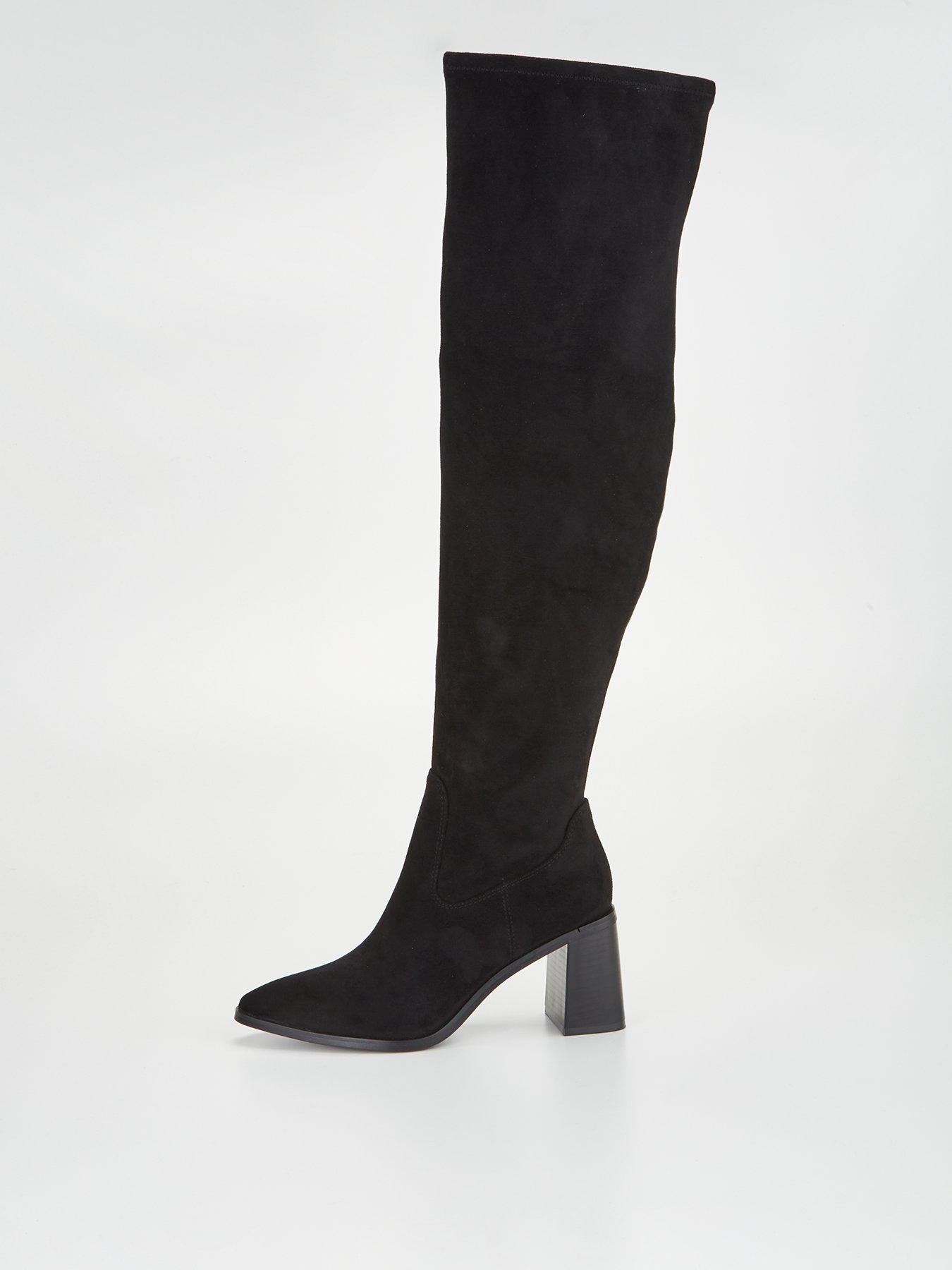 Over the knee shop block heel boots uk