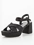  image of v-by-very-block-heel-platform-sandal-black