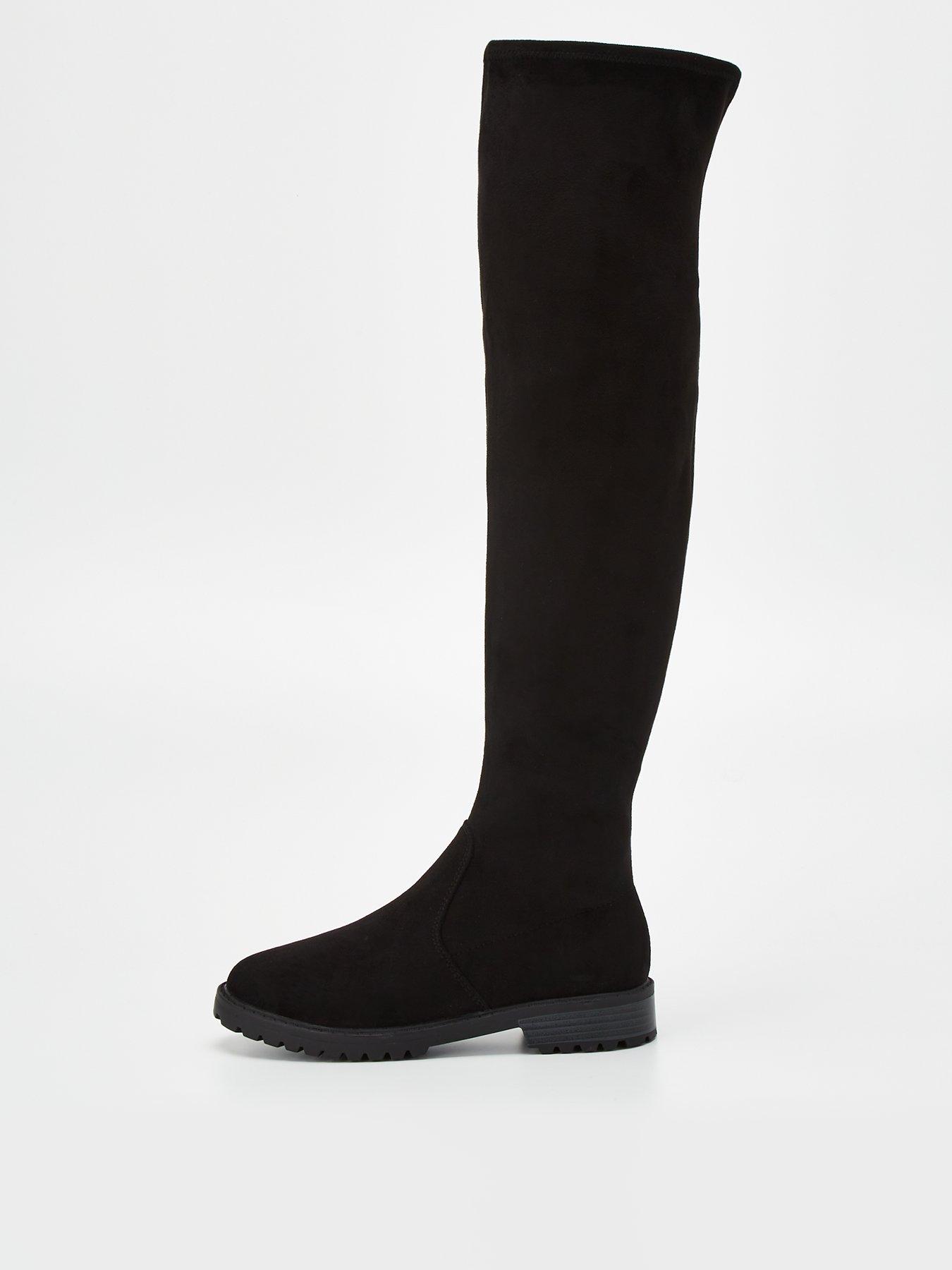 Over the knee cheap boots stretch back