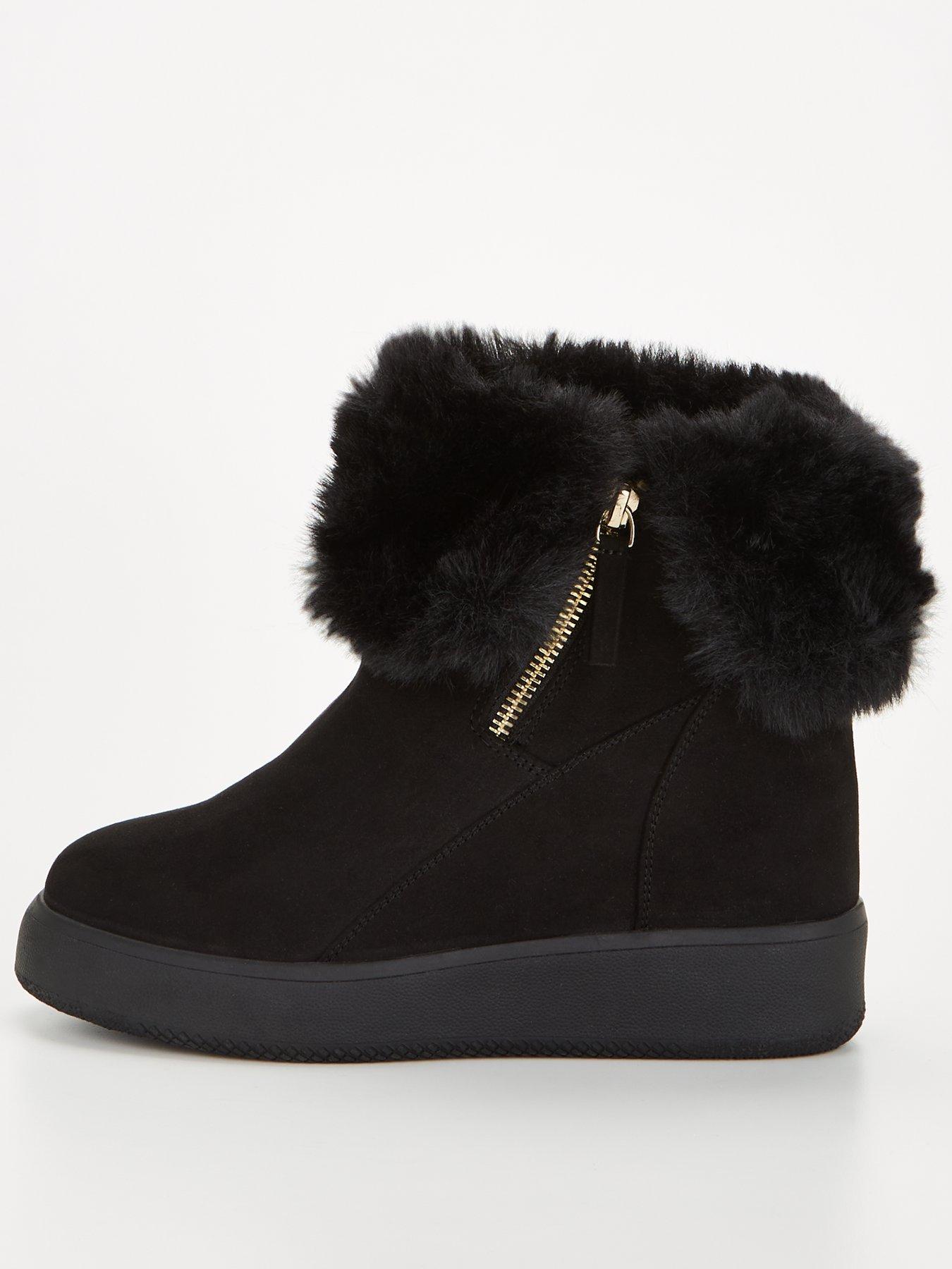 v-by-very-faux-fur-lined-wedge-trainer-boot-black