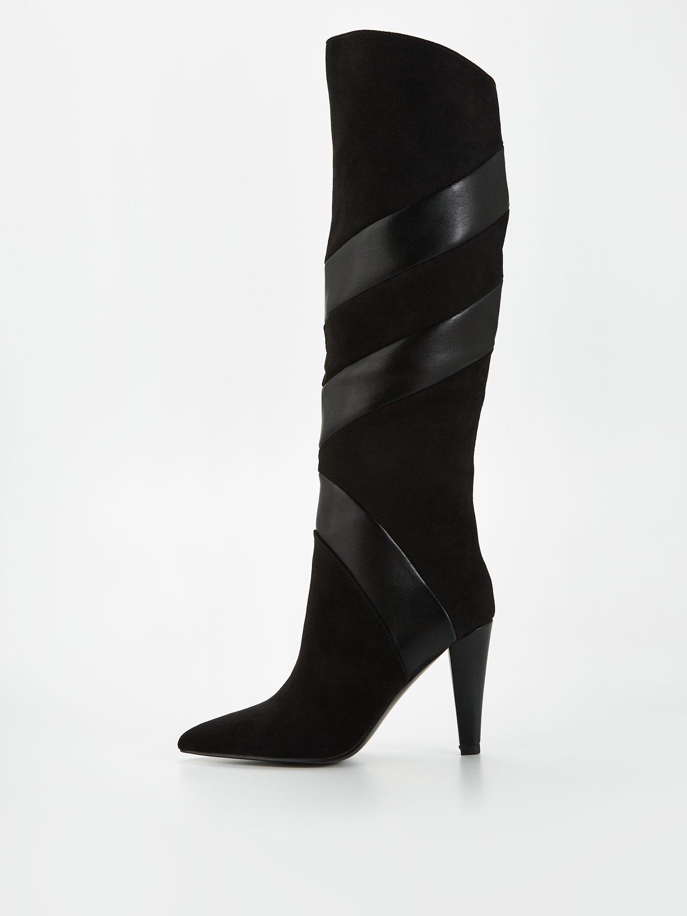 Slouch cone heel on sale boots