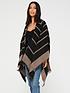  image of v-by-very-stripe-knitted-wrapnbsp--camelblack