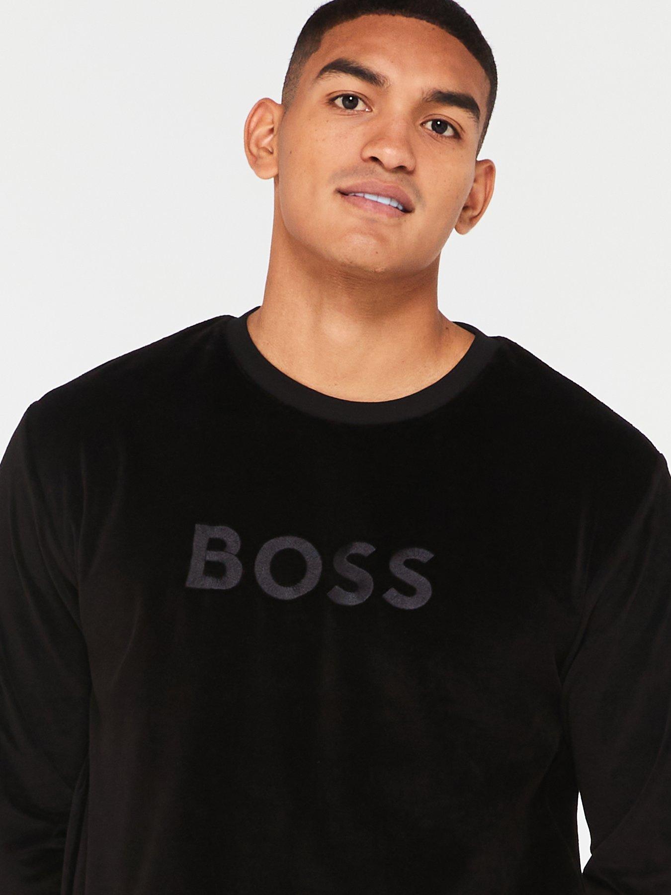 Boss bodywear velour sweatshirt clearance