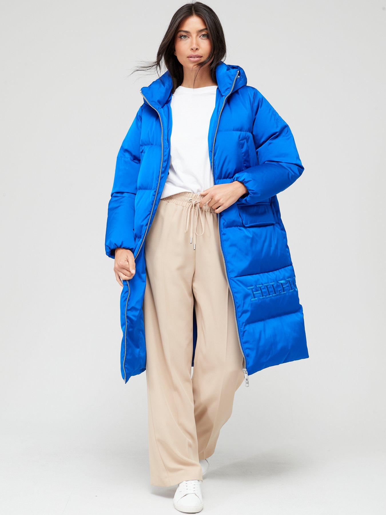 TH Warm New York Monogram Puffer Jacket, BLUE