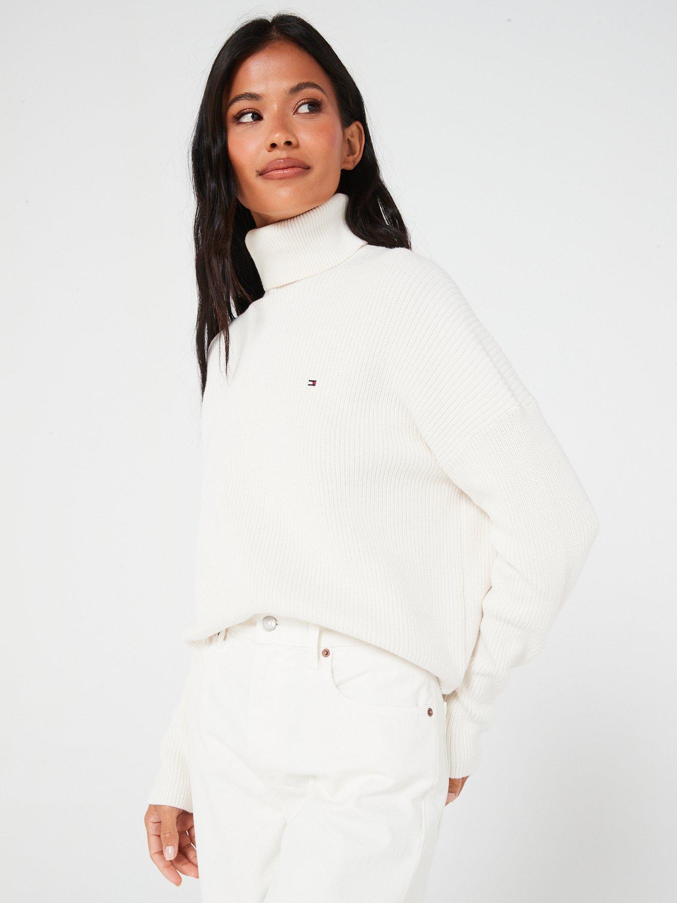 Tommy hilfiger jumper on sale white