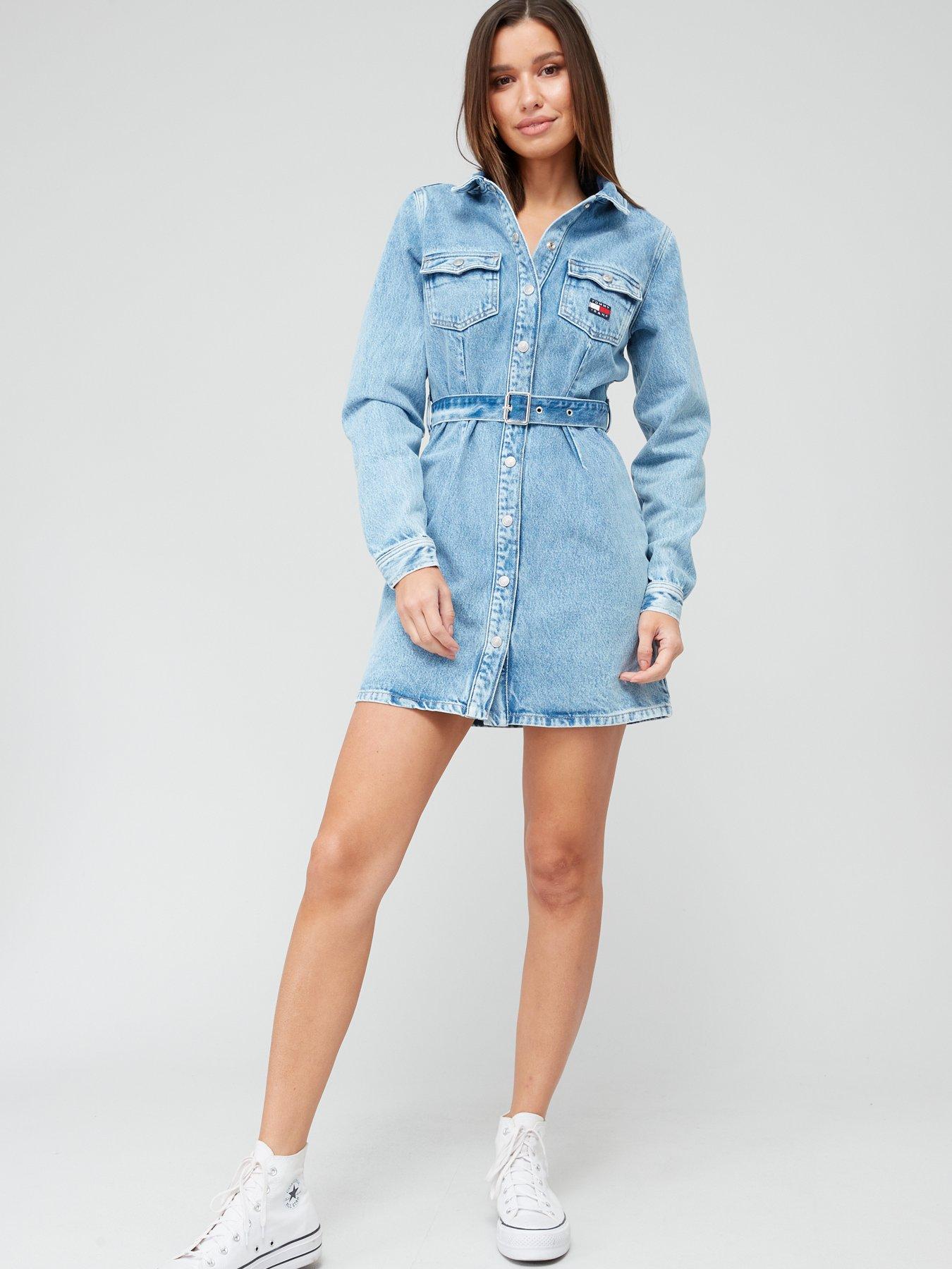 Fitted hotsell jean dress