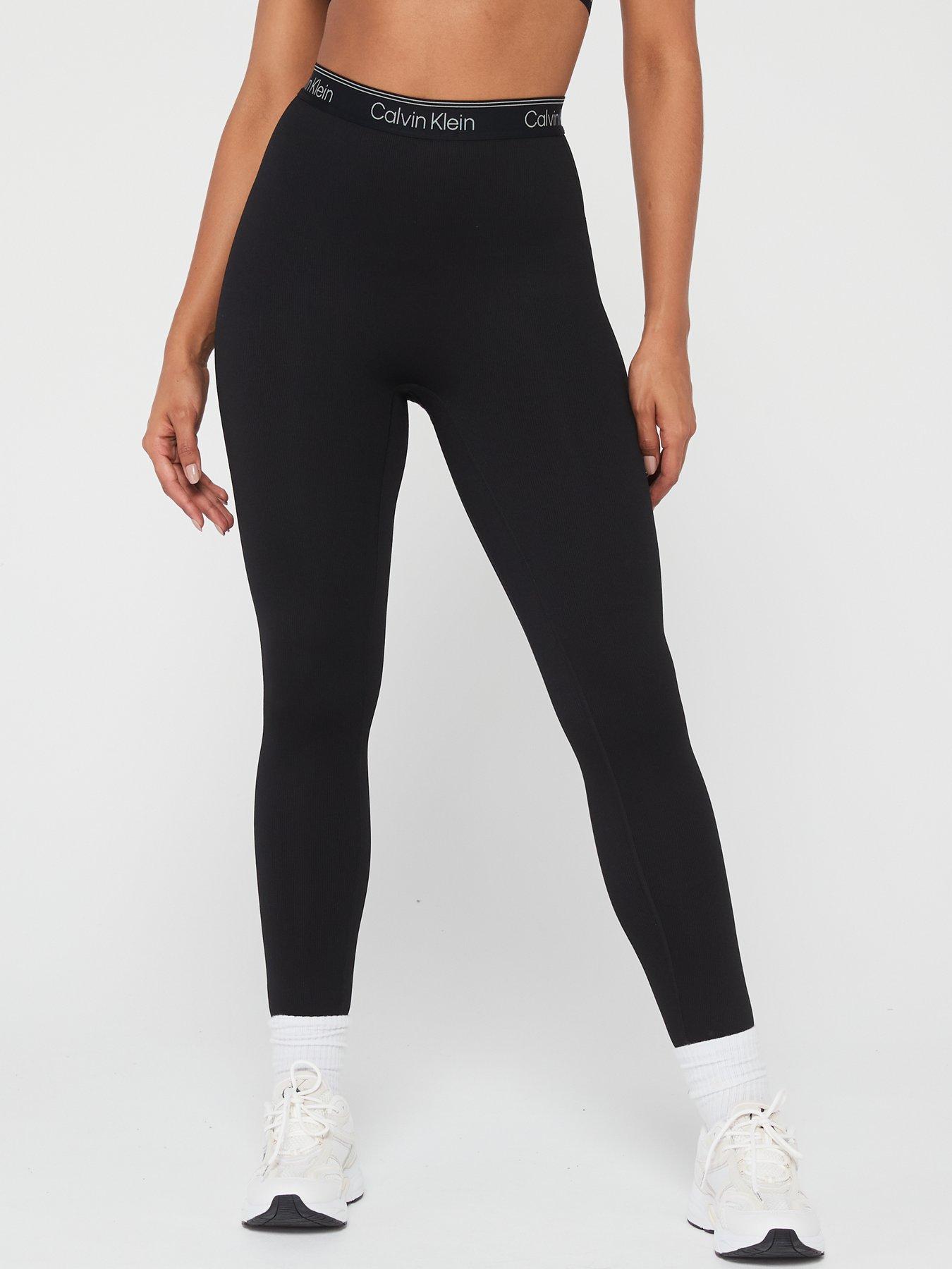 Ribbed 7/8 Length Legging - Black