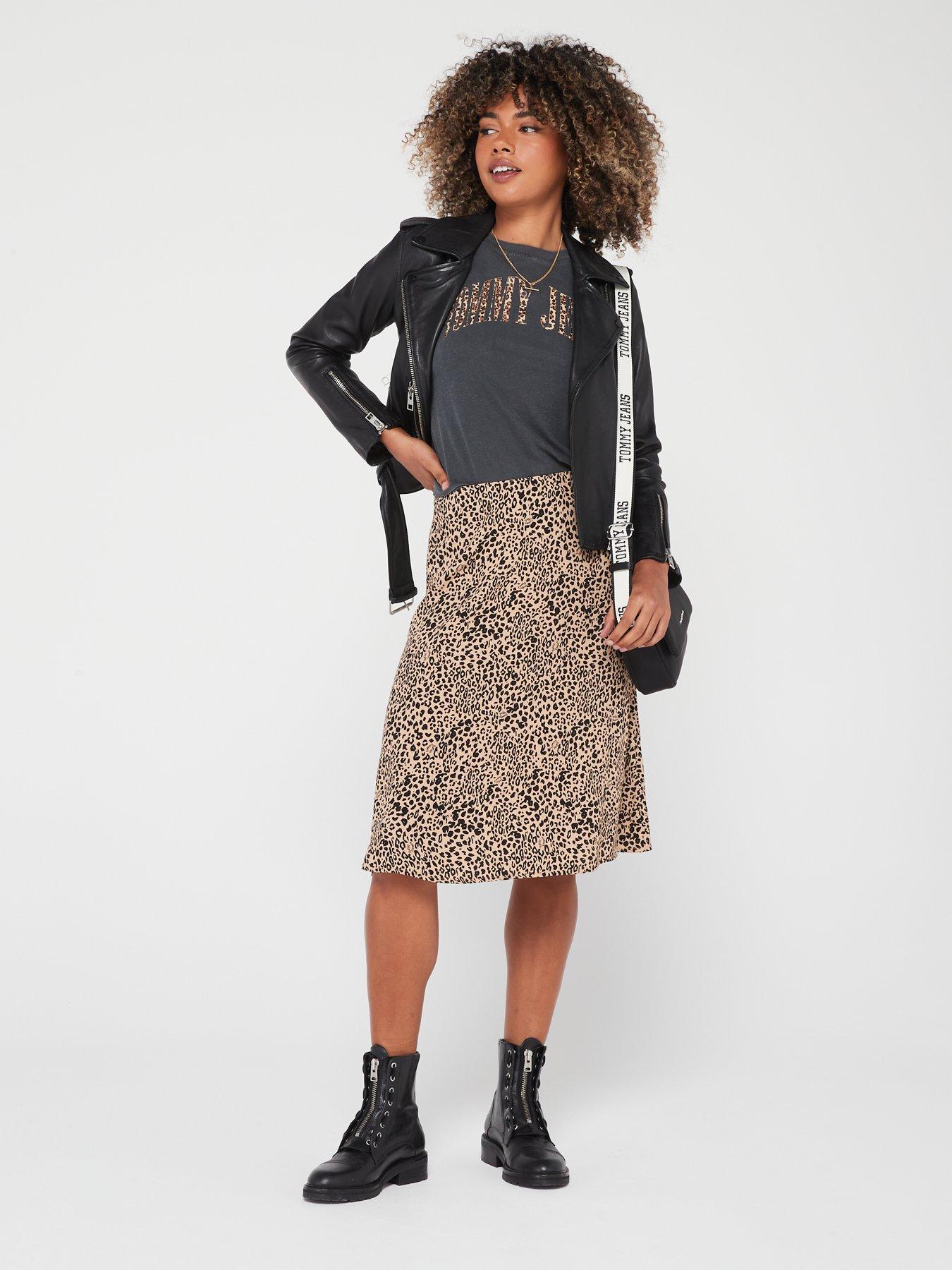 Leopard shop overall skirt