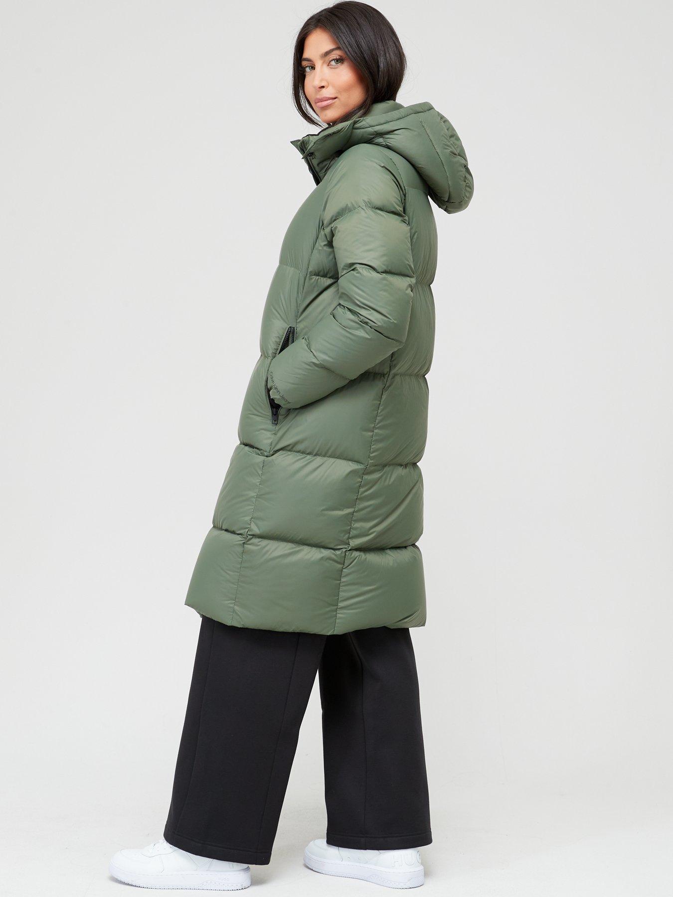 Calvin klein jeans cheap down long puffer coat