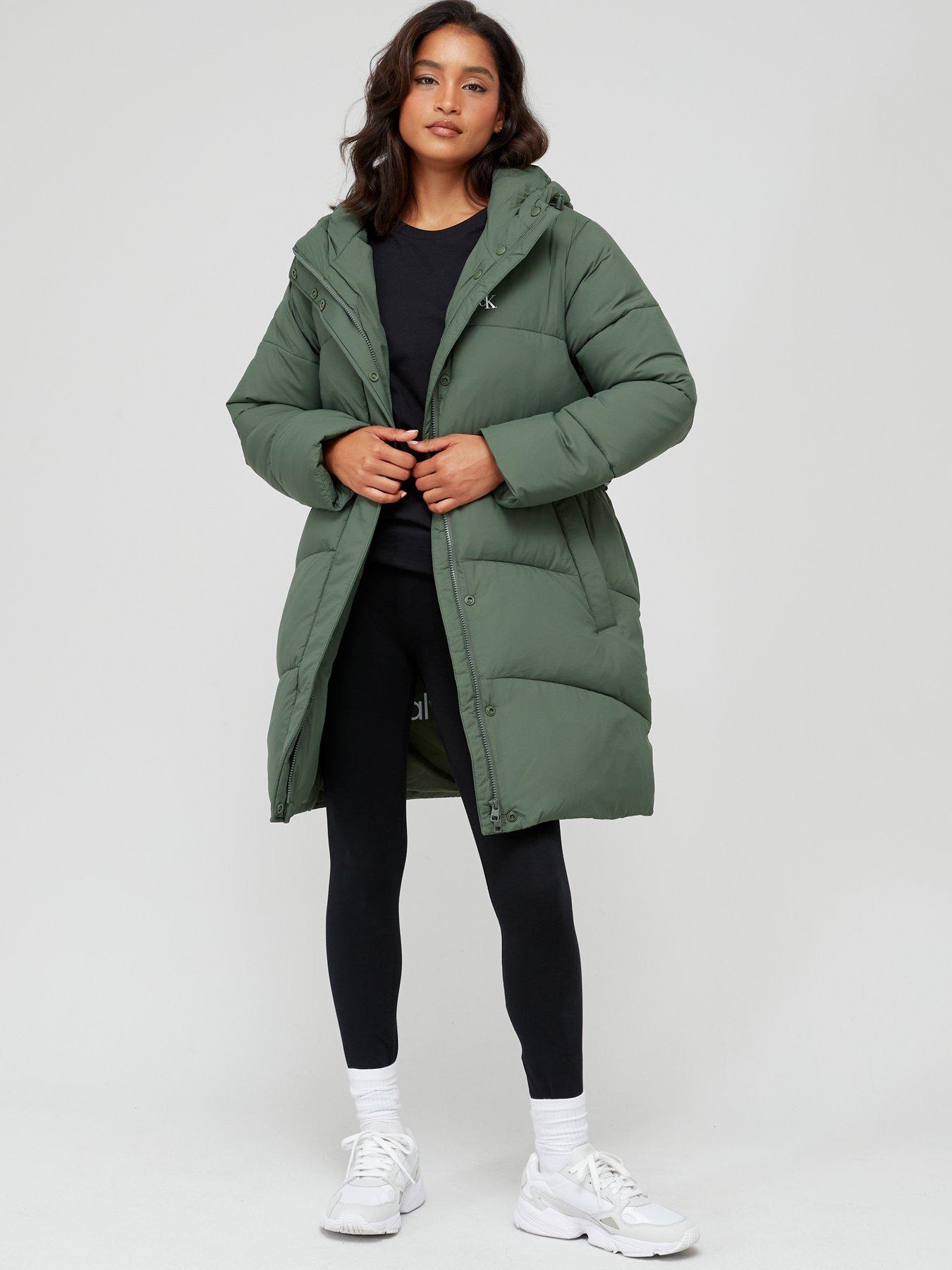 Calvin klein longline store puffer coat