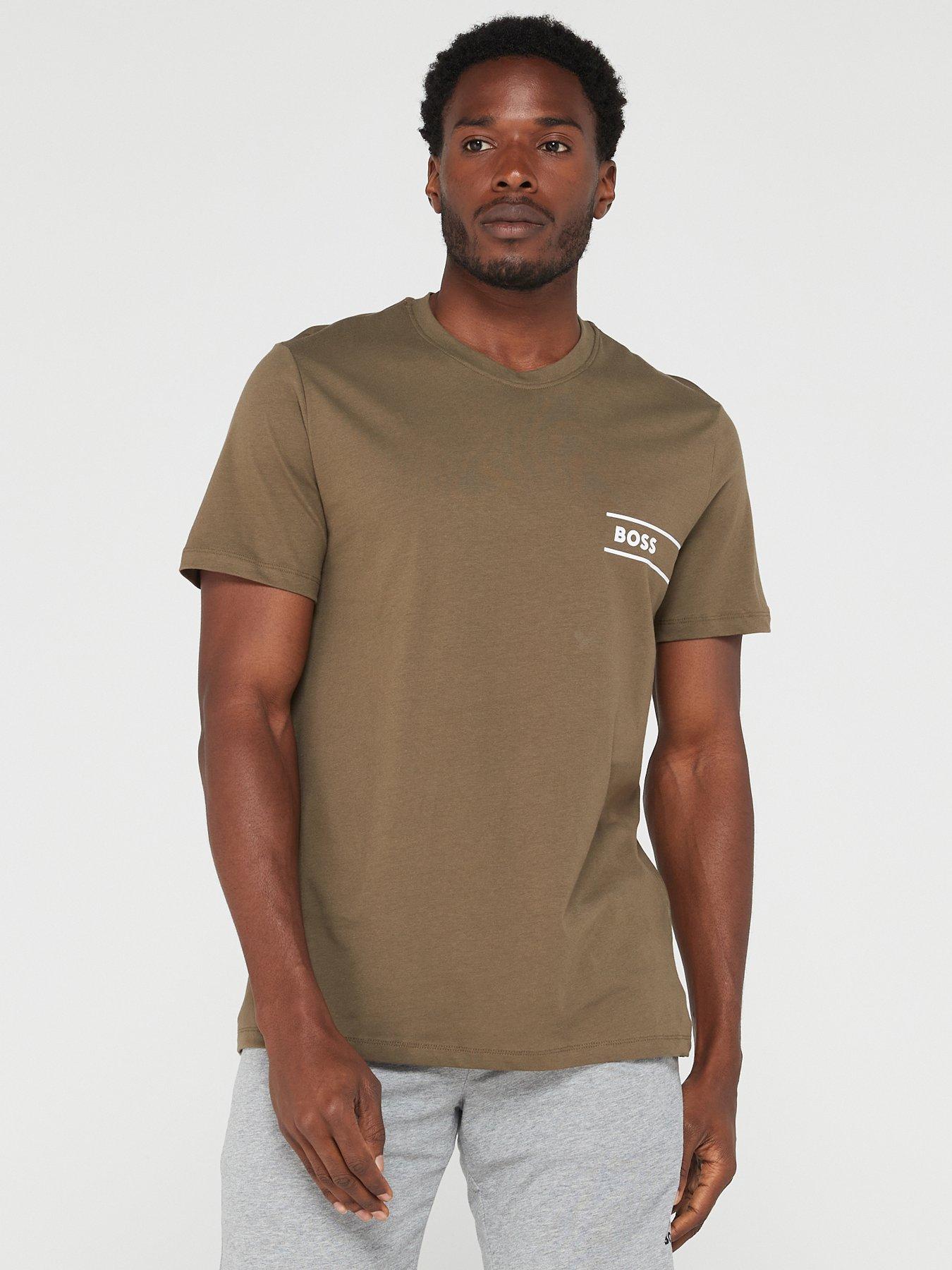 Boss khaki outlet t shirt