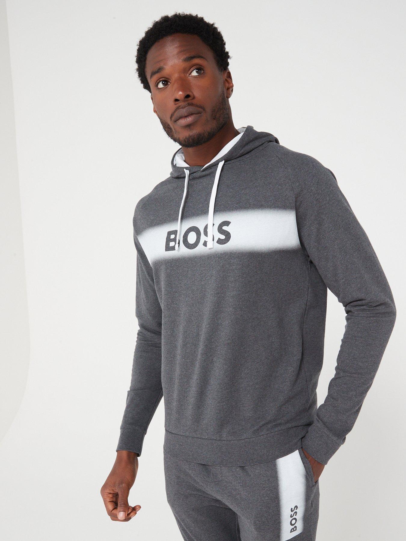 Grey hugo online boss hoodie