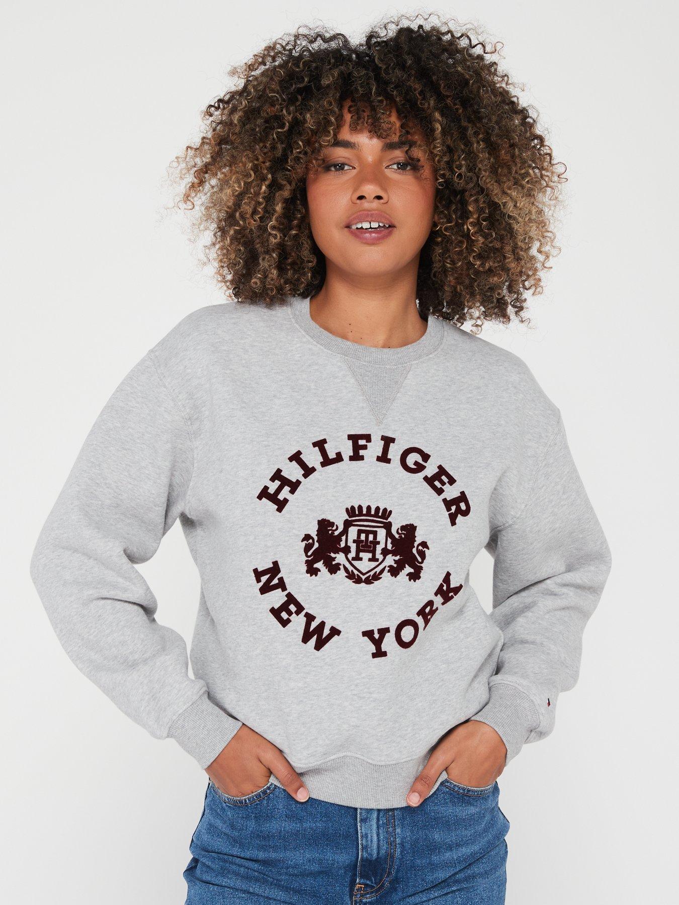 Tommy hilfiger grey on sale sweatshirt