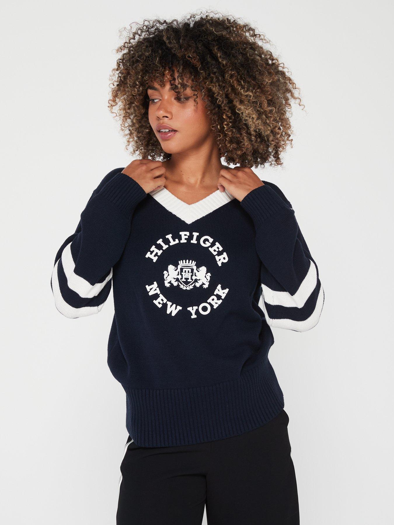 Tommy hilfiger knitted jumper on sale womens