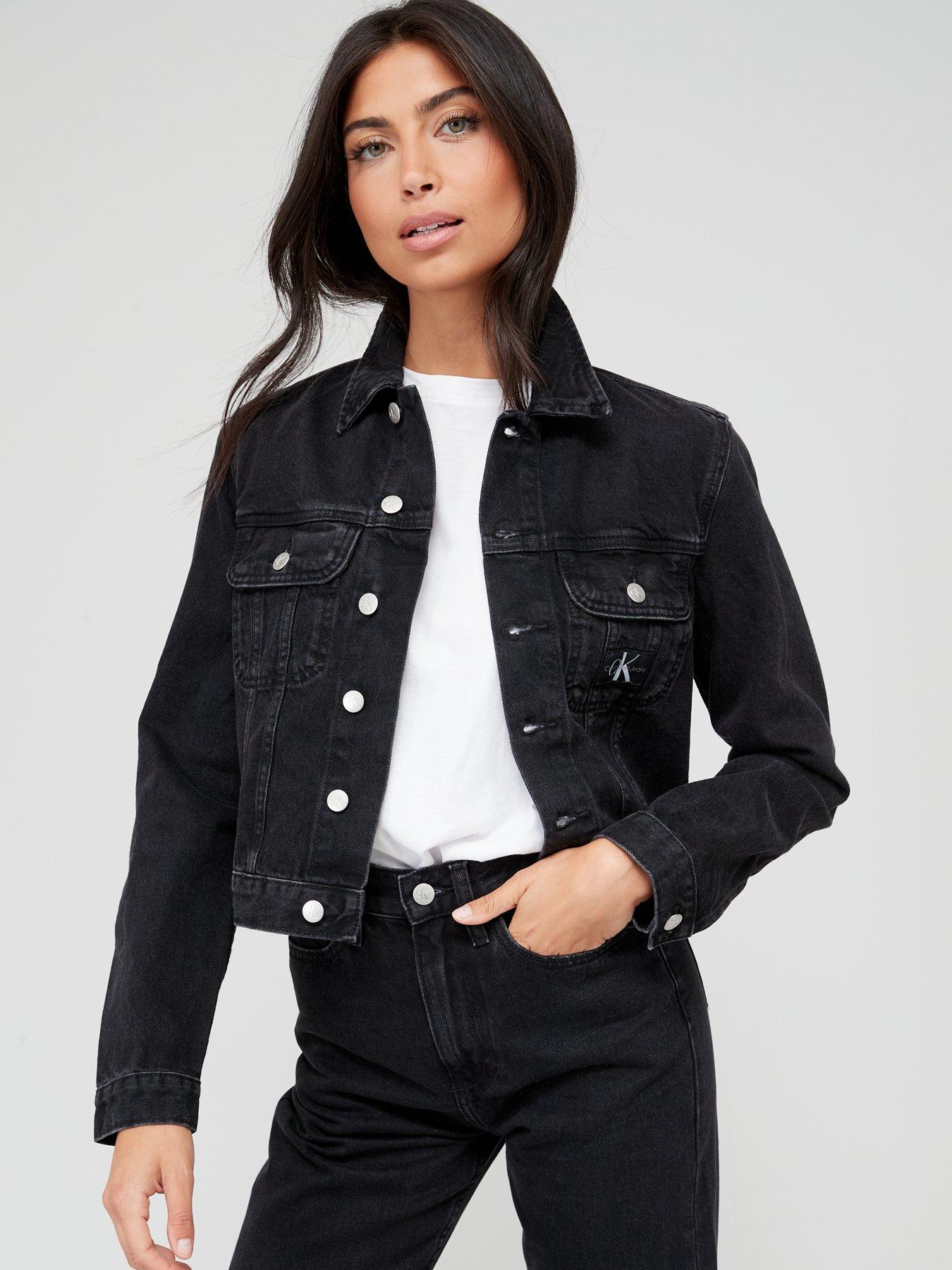 Calvin klein deals jean jacket black