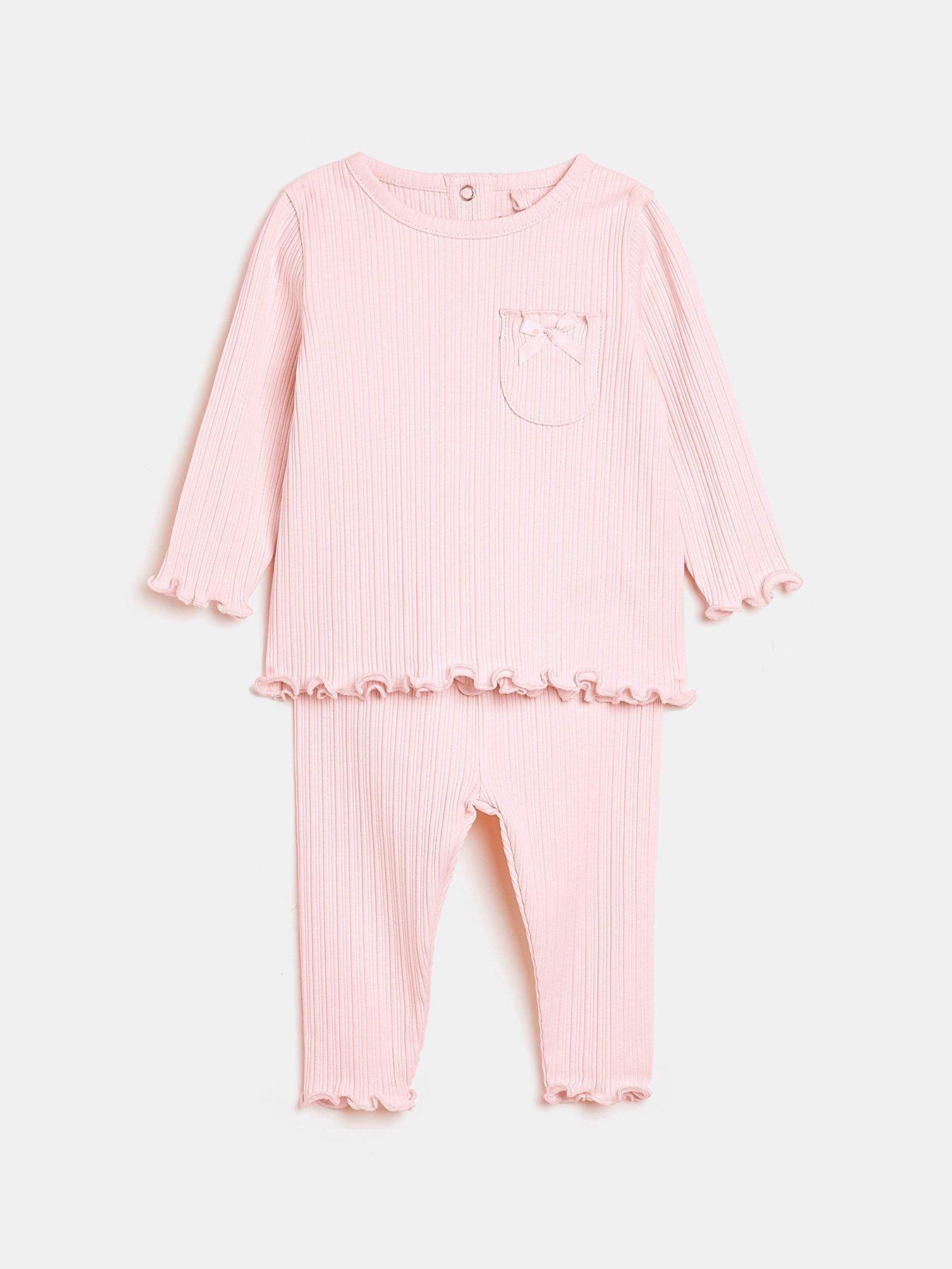 Baby girl ribbed sales set