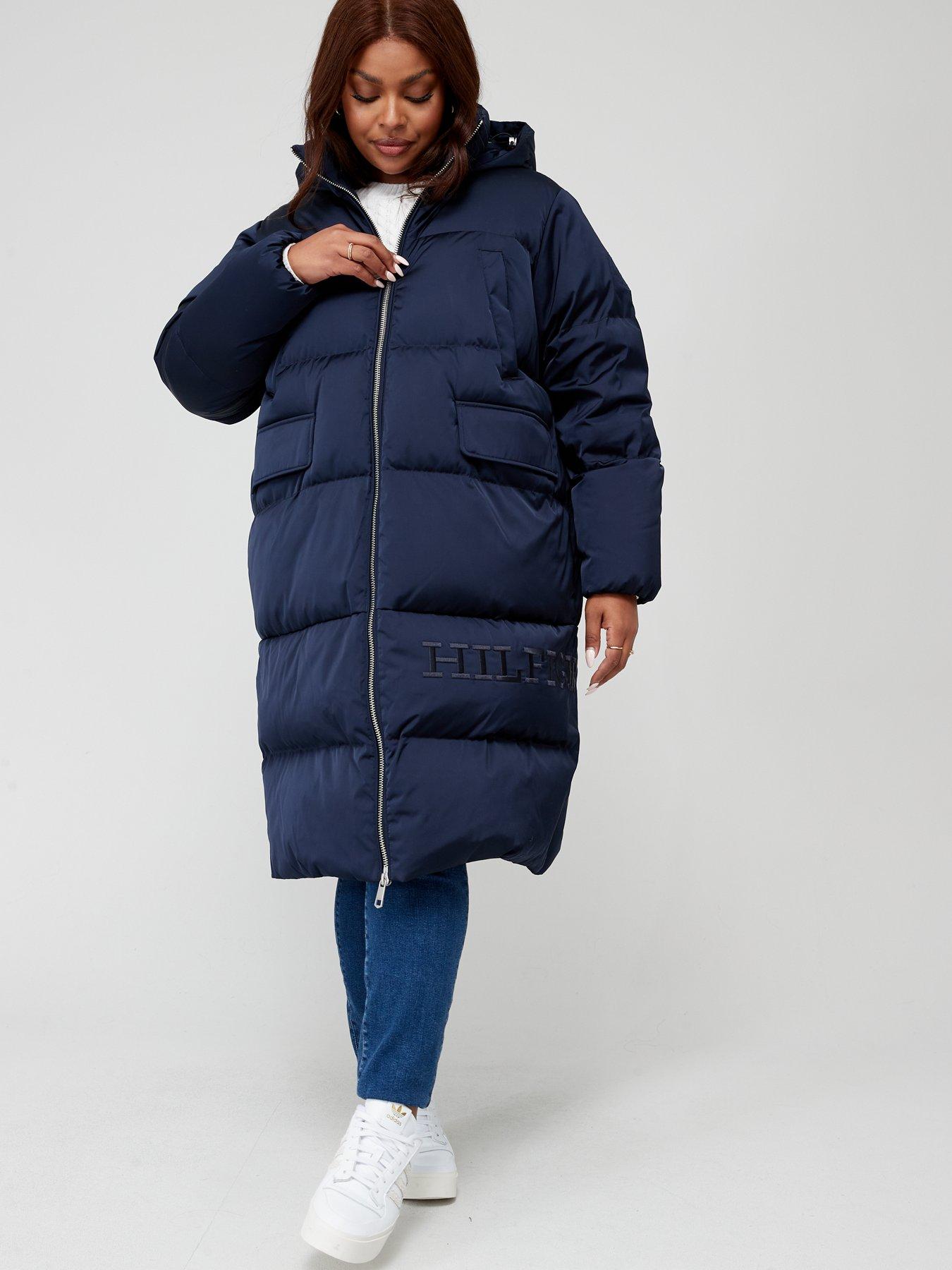 Tommy hilfiger navy blue deals winter jacket