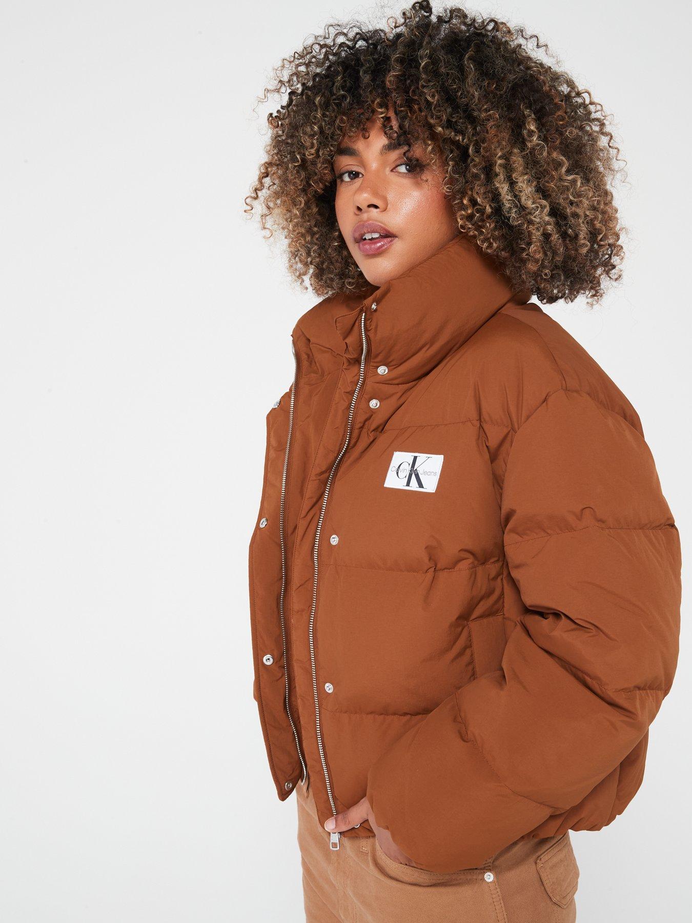 Calvin klein cheap brown coat