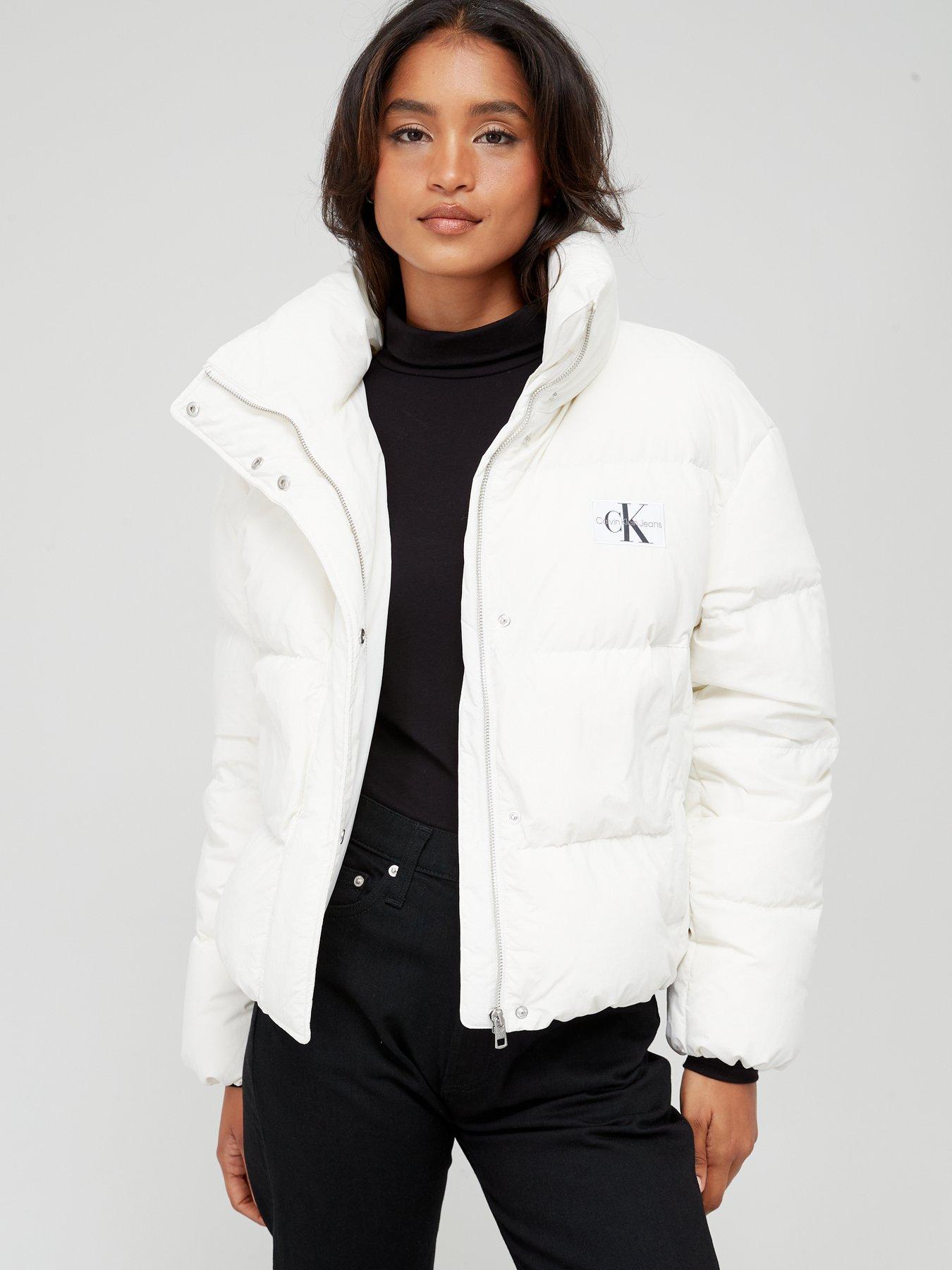 Calvin Klein Jeans Soft Touch Down Padded Jacket White Very