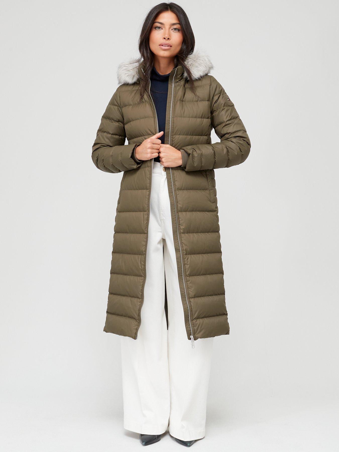 Tommy hilfiger on sale longline down jacket