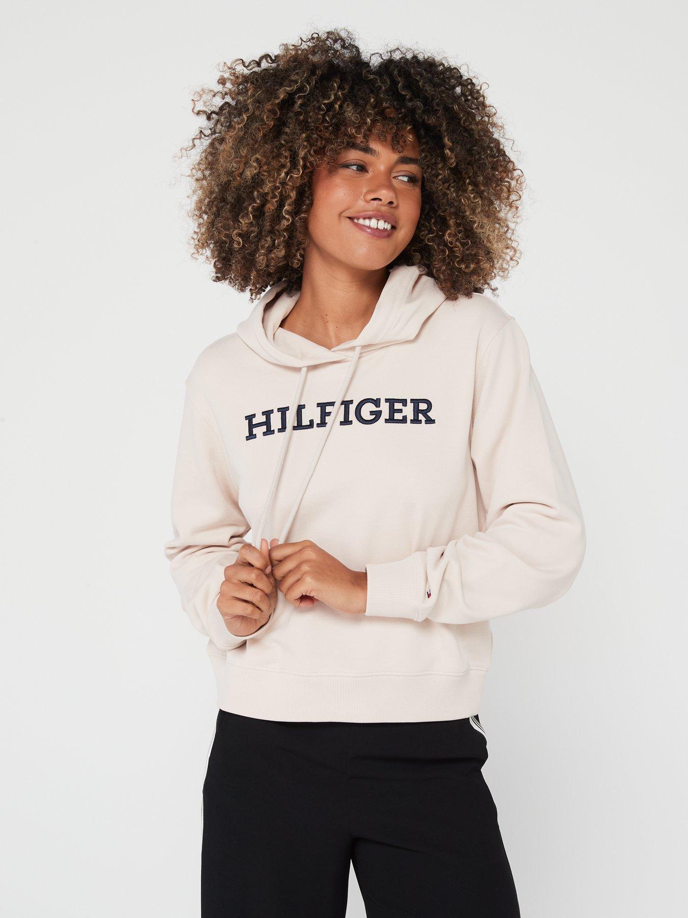 Tommy hilfiger hot sale embroidered logo hoodie