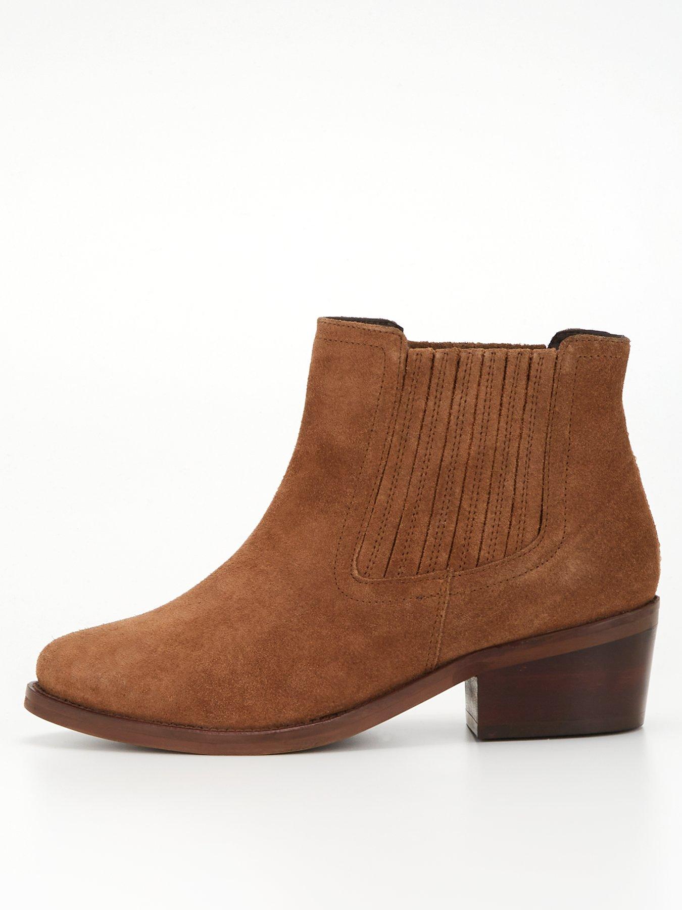 Ladies low sale heel ankle boots