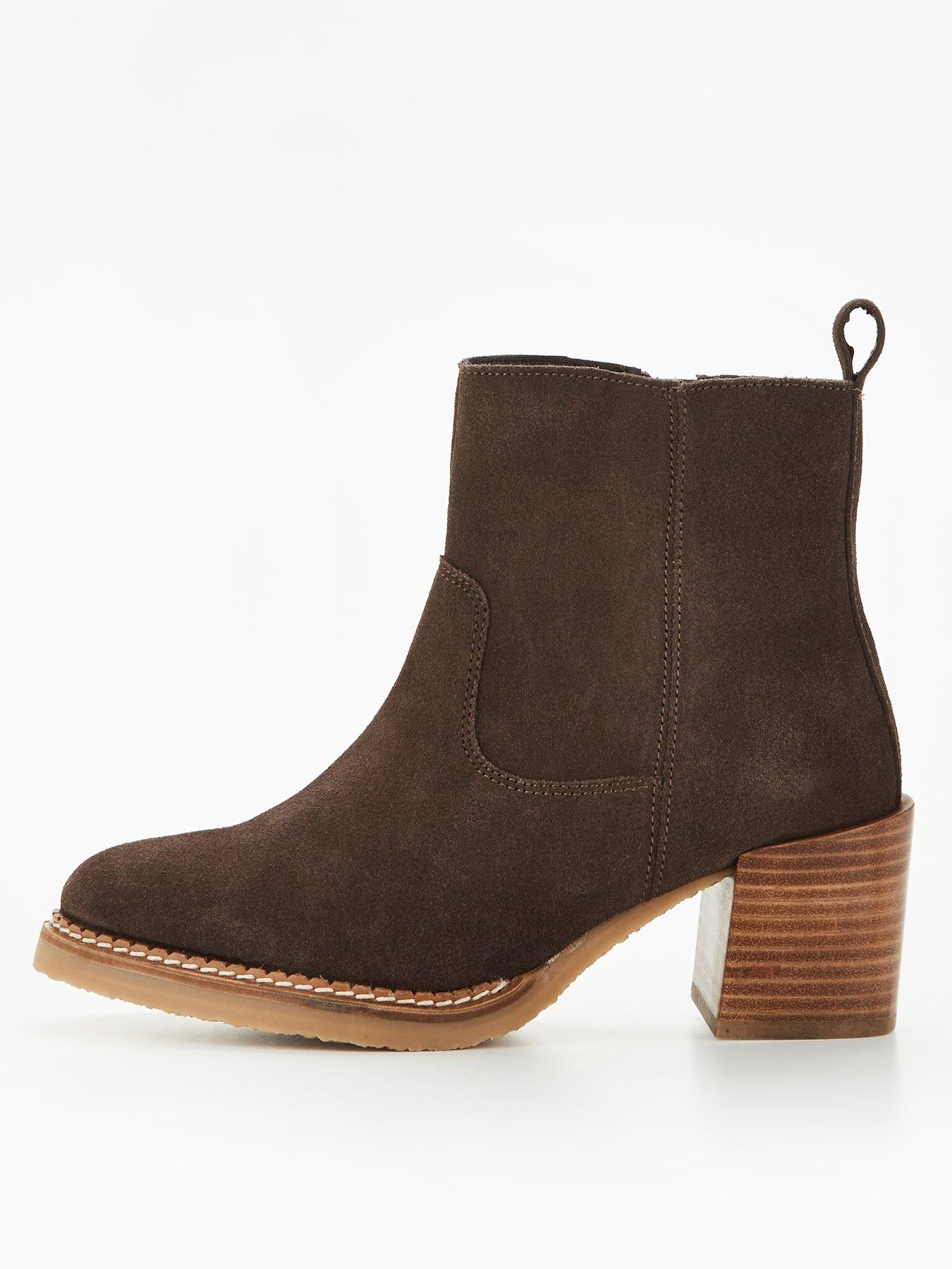 V front sale ankle boots